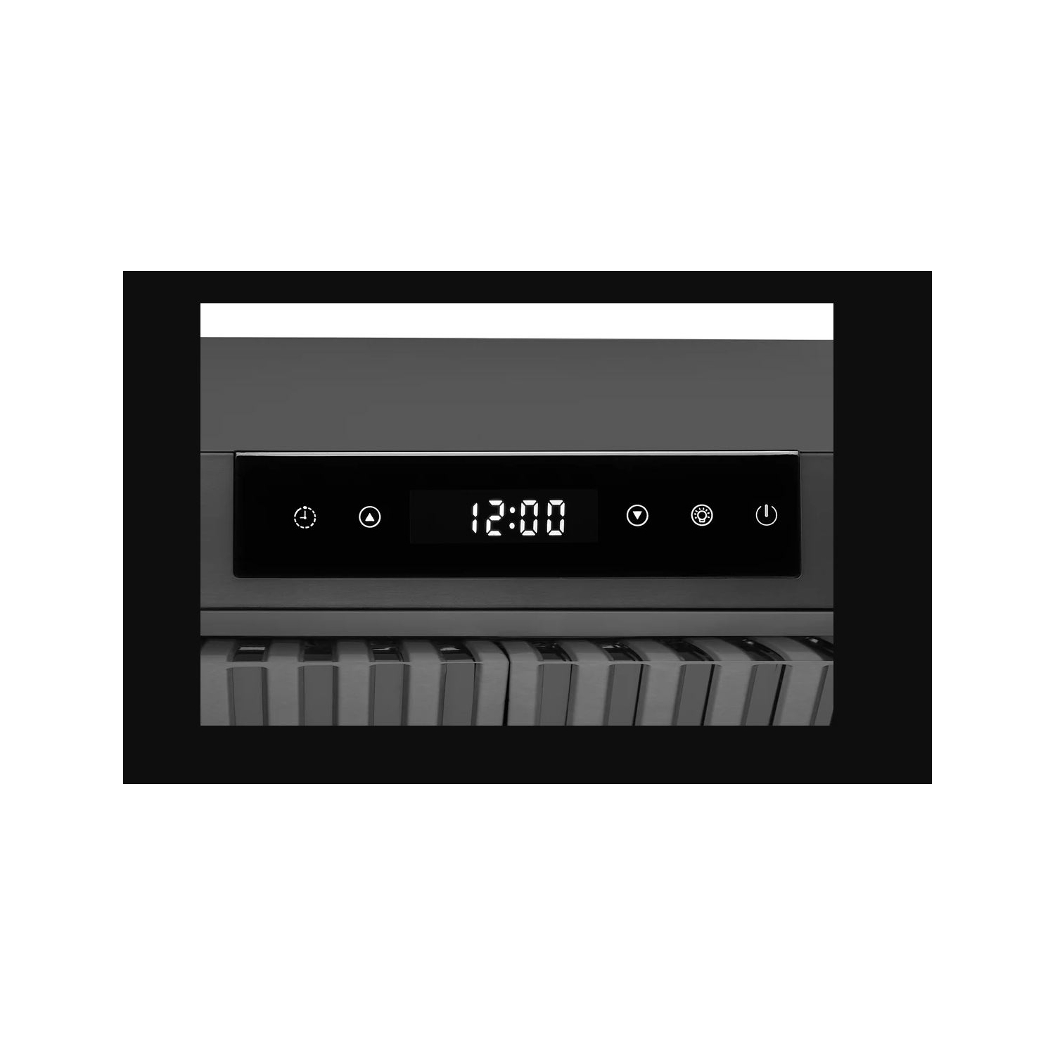 Hauslane&nbsp;| Hotte de dessous d'armoire de 30&nbsp;po en acier inoxydable noir Chef - UC-PS18BSS-30