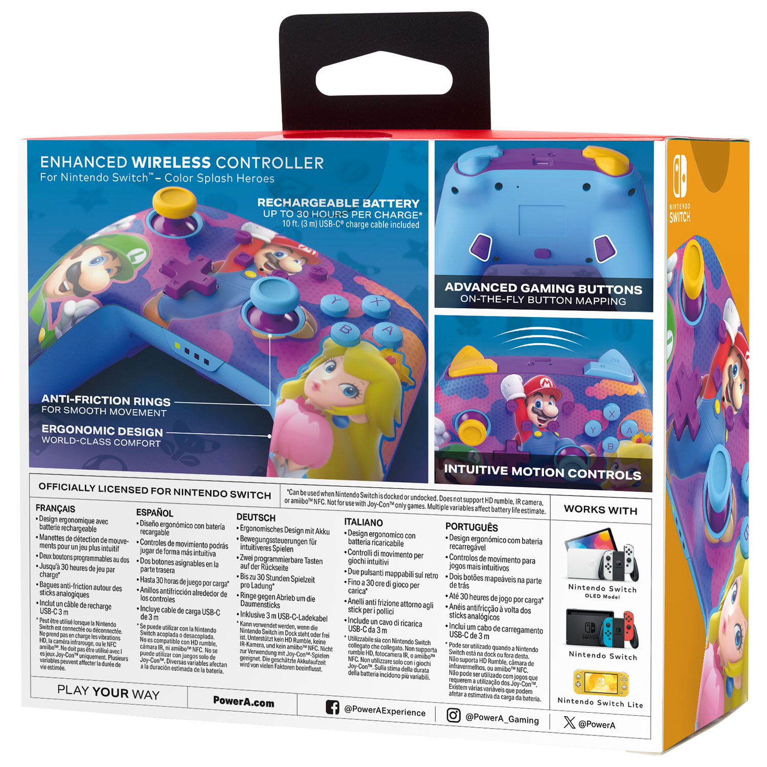 PowerA Enhanced Wireless Controller for Switch - Splash Heroes