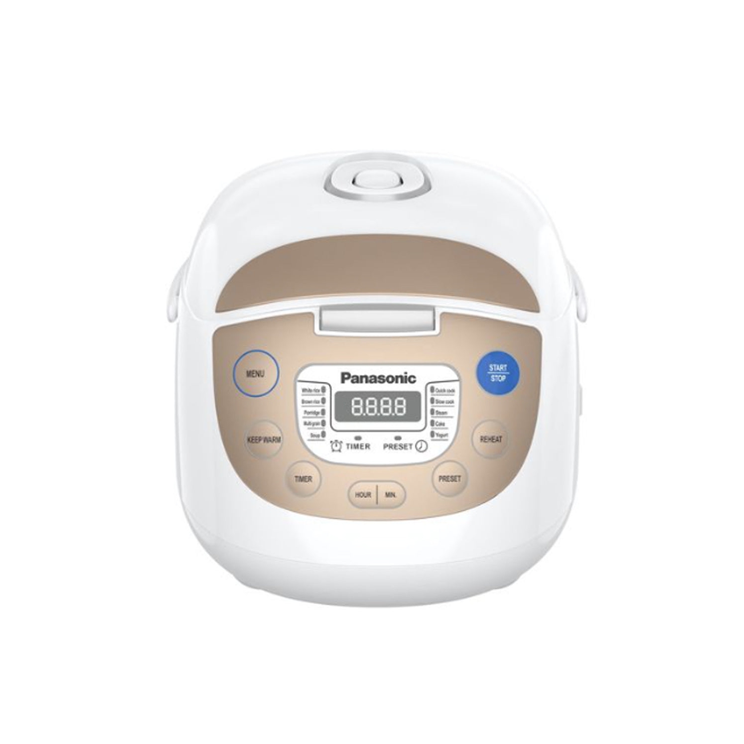 Panasonic Multi-Function 6-Cup Rice Cooker, Micro Controlled, SRZC123N, in Champagne colour, 6-Cup Multi-Rice Cooker- Open Box