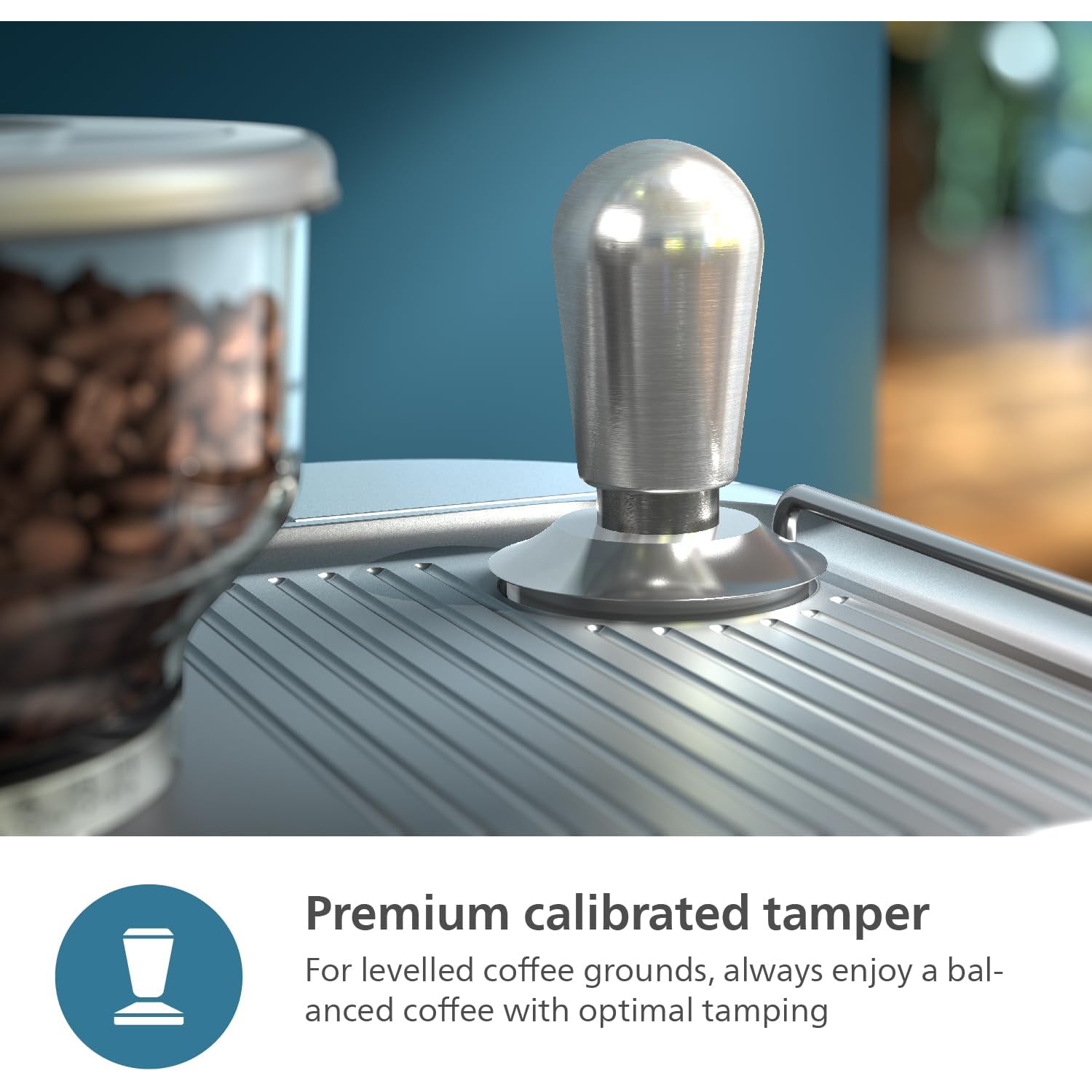 Machine à espresso semi-automatique Barista Brew de PHILIPS - Espresso simple et double + bouton Americano, contenant de grains de 250&nbsp;g, guide