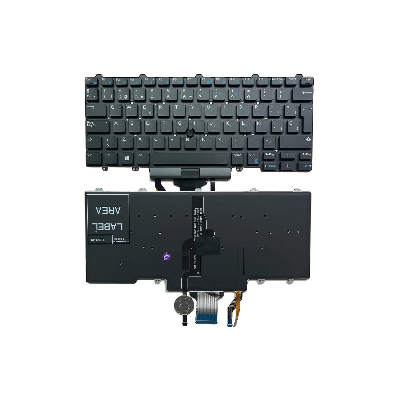 E7450 Spanish Brazilian Keyboard For Dell Latitude E5450 E5470 E7470 E5480 E5490 7480 7490 5480 5488 Laptop Backlit SP BR