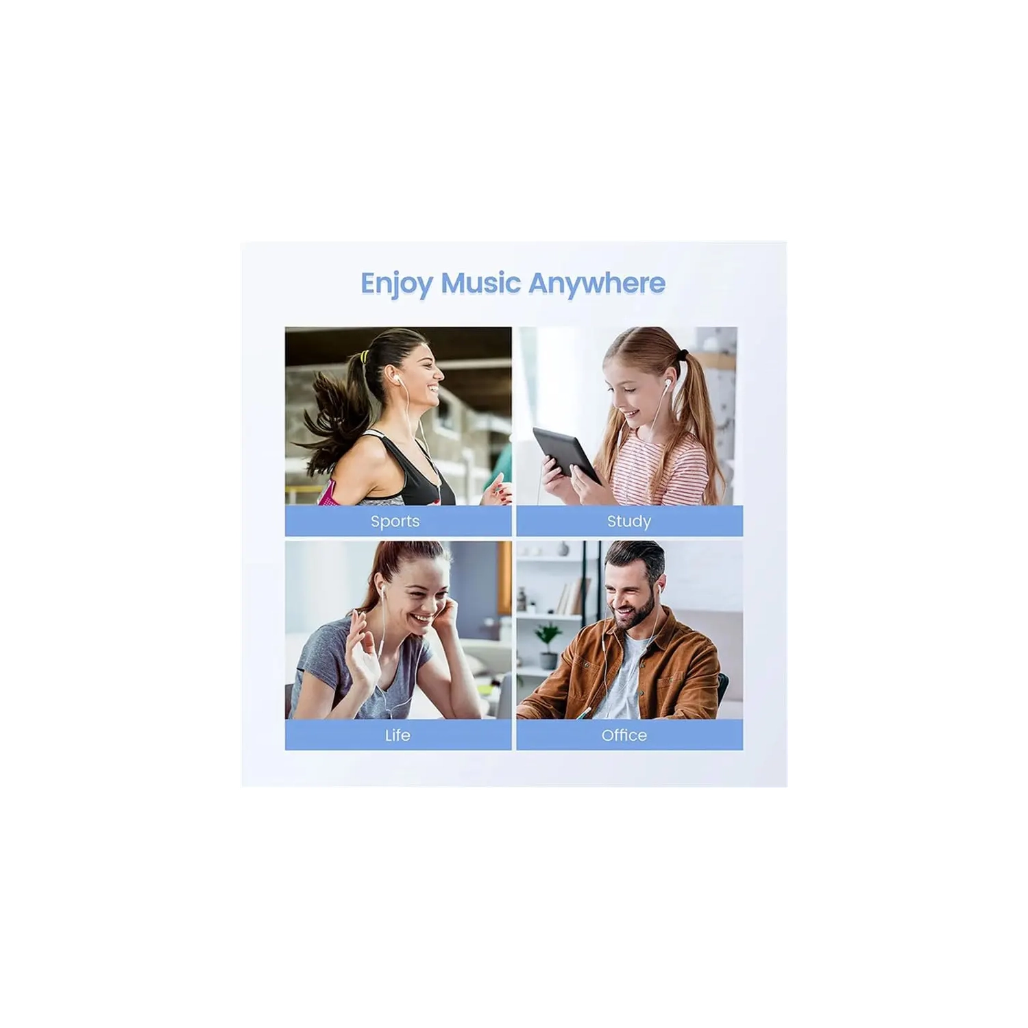 Original Wired Earphones For iPhone 15/14/13/12/11 Pro Max 7/8Plus XR/XS/SE/X iPad In-Ear Earbuds Lightning USB-C 3.5mm Earphone