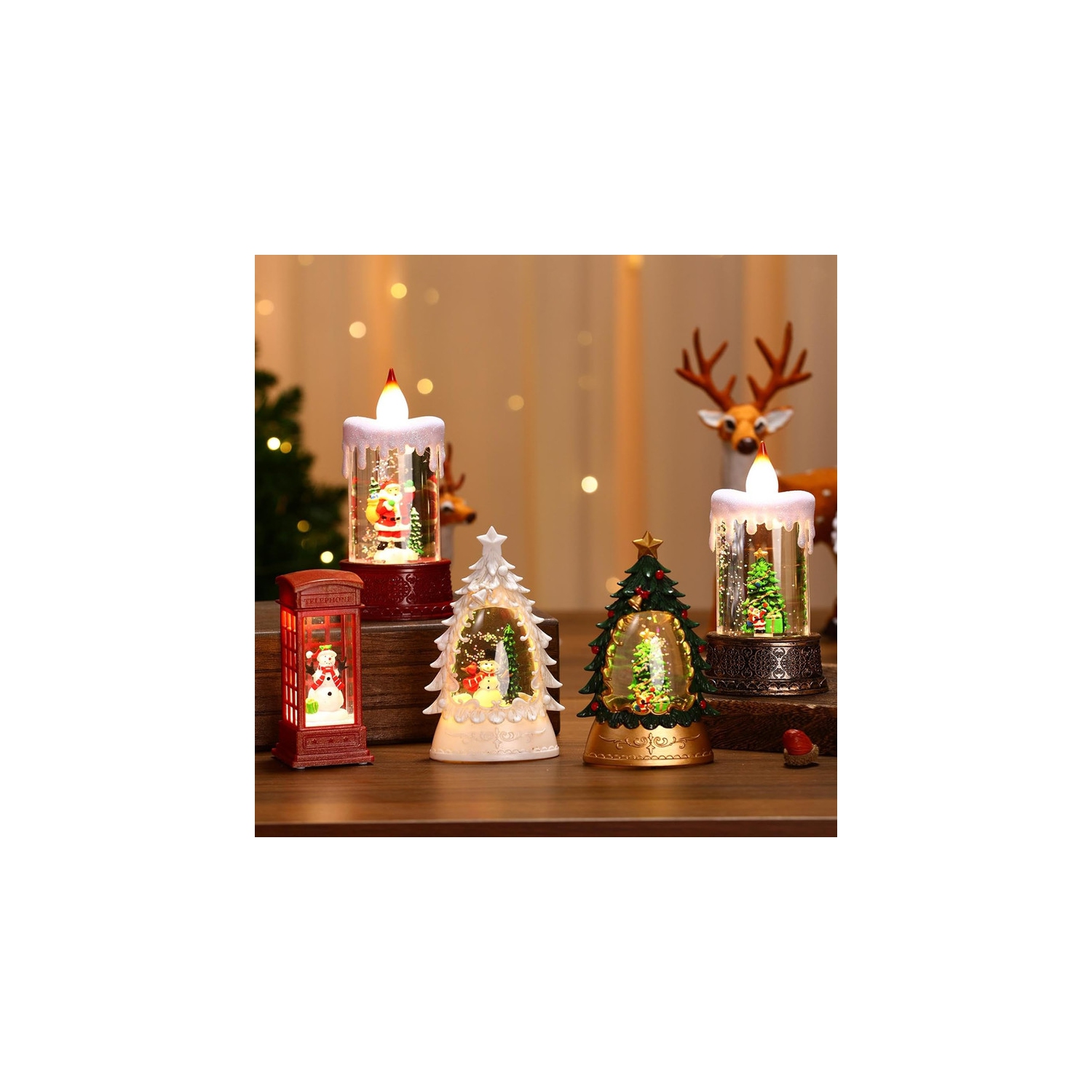Glowing Candle Lamps, Small Wind Lamps, Night Light Ornaments, Children's Gifts, Window displays, Decorations