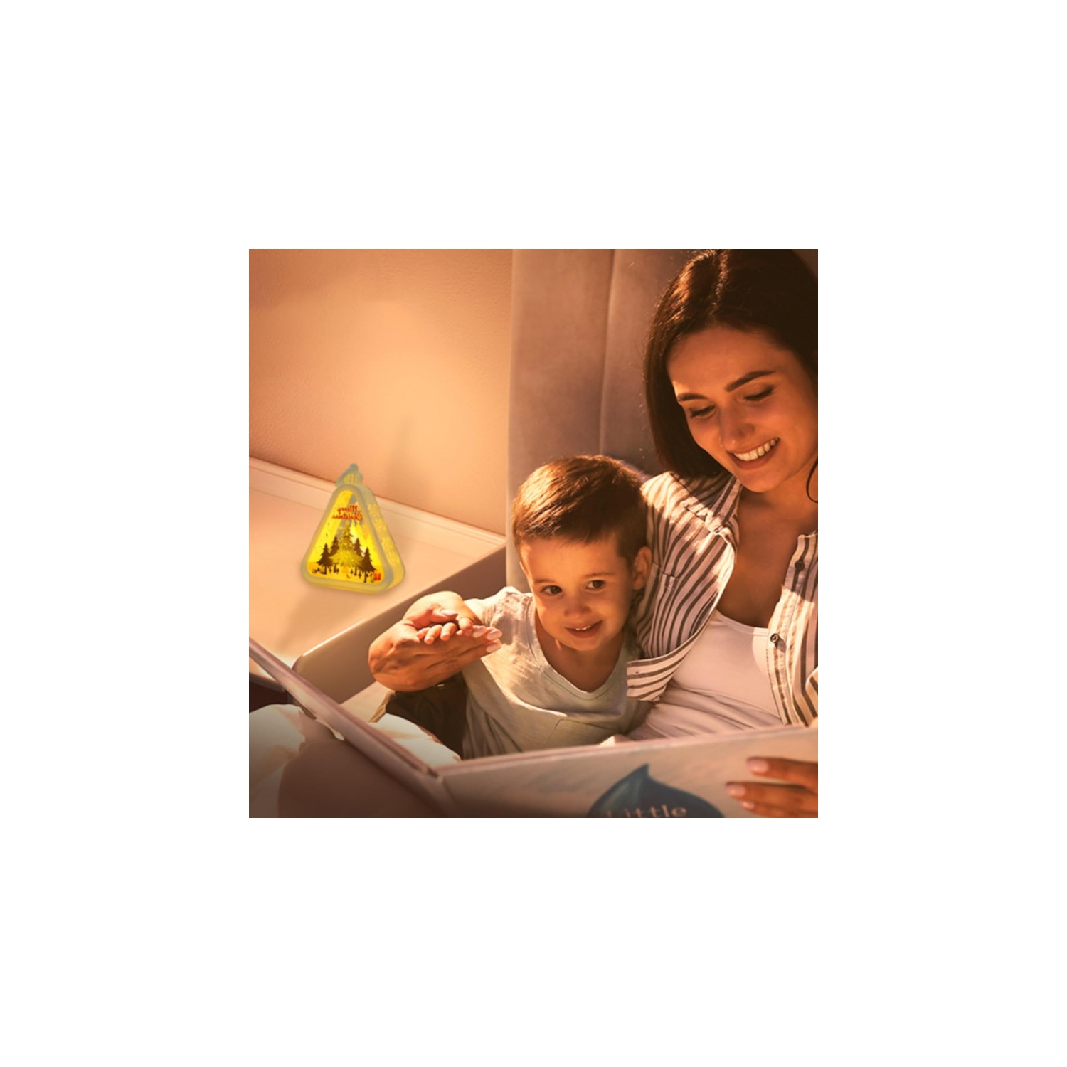 Décorations de Noël Nuit rétro, 2024 nouveau modèle de veilleuse rétro cadeau lumineux, petit cadeau Noël décoration de Noël, décorations de bureau