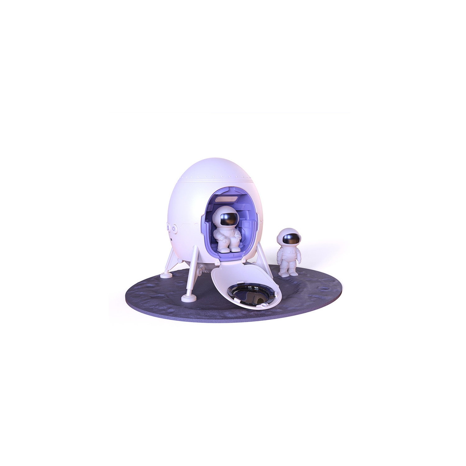 Lampe de table à projecteur Lander Starry Sky USB DEL Veilleuse Spaceman Laser Projection Lampe de table de chambre à coucher