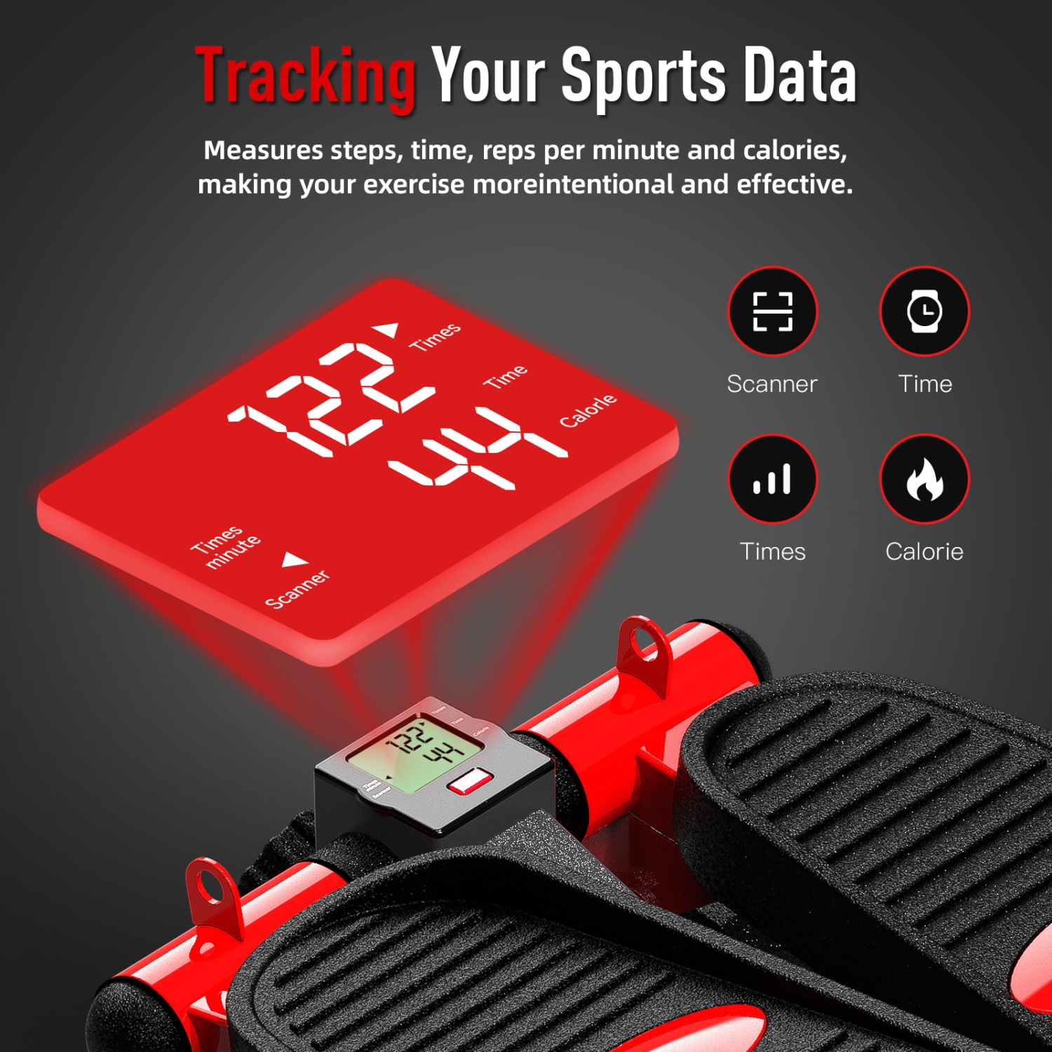 Mini simulateur d'escalier pour la maison avec bandes de résistance améliorées de HARISON 330&nbsp;lb, simulateur d'escalier pour entraînement complet