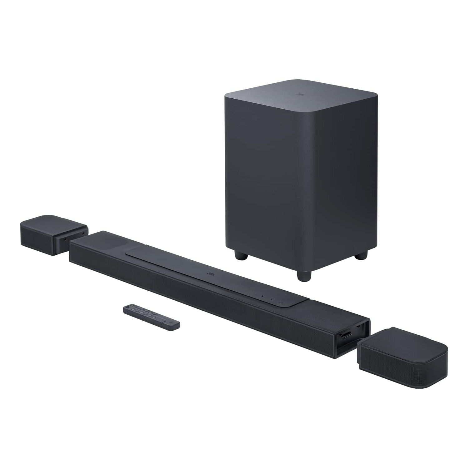 Open Box - JBL Bar 1000: 7.1.4-channel soundbar with detachable surround speakers, MultiBeam™, Dolby Atmos®, and DTS:X® (JBLBAR1000PROBLKAM)