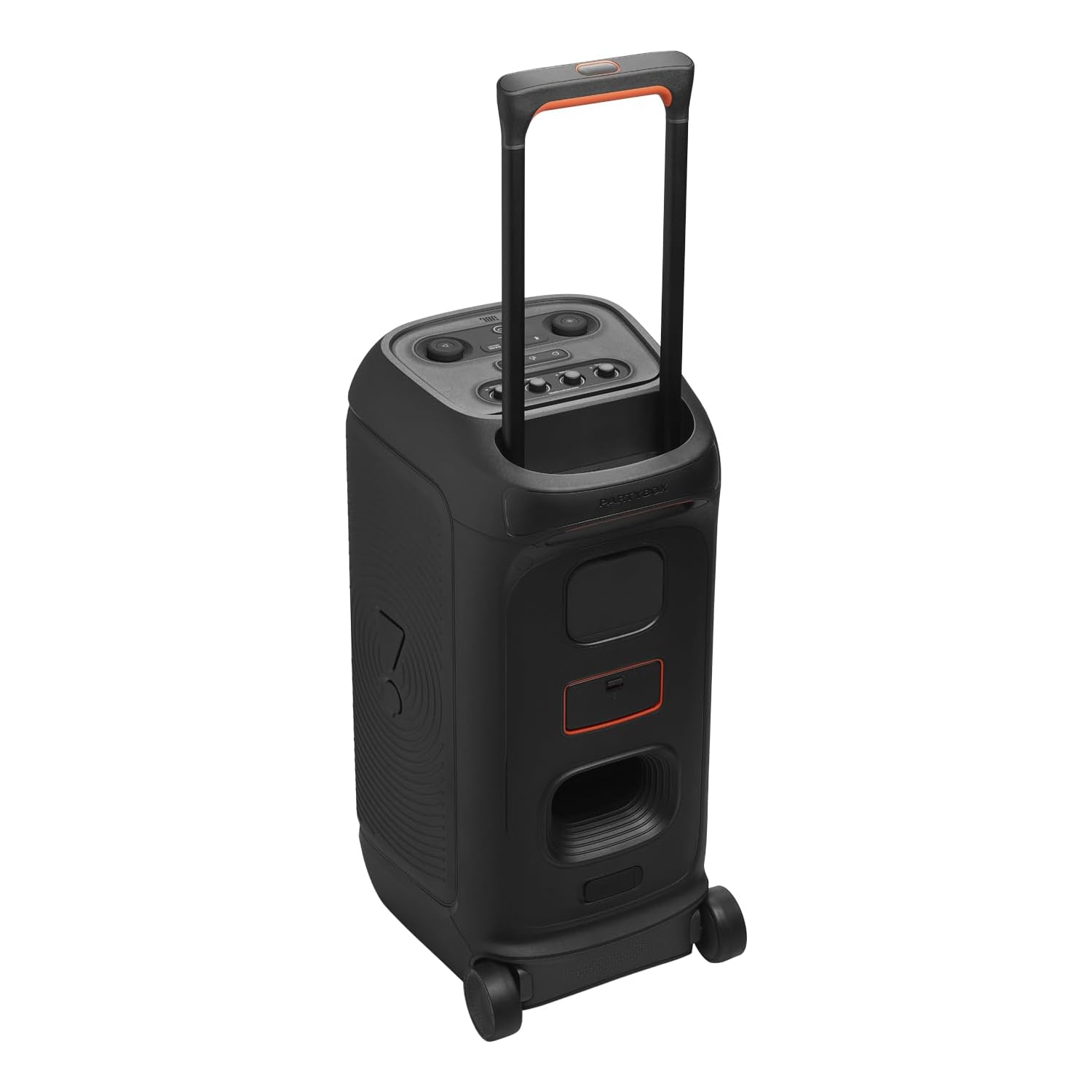JBL PartyBox Stage 320 - Portable Party Speaker with Telescopic Handle & Wide, Sturdy Wheels, Powerful JBL Pro Sound,- JBLPBSTAGE320AM-Open Box