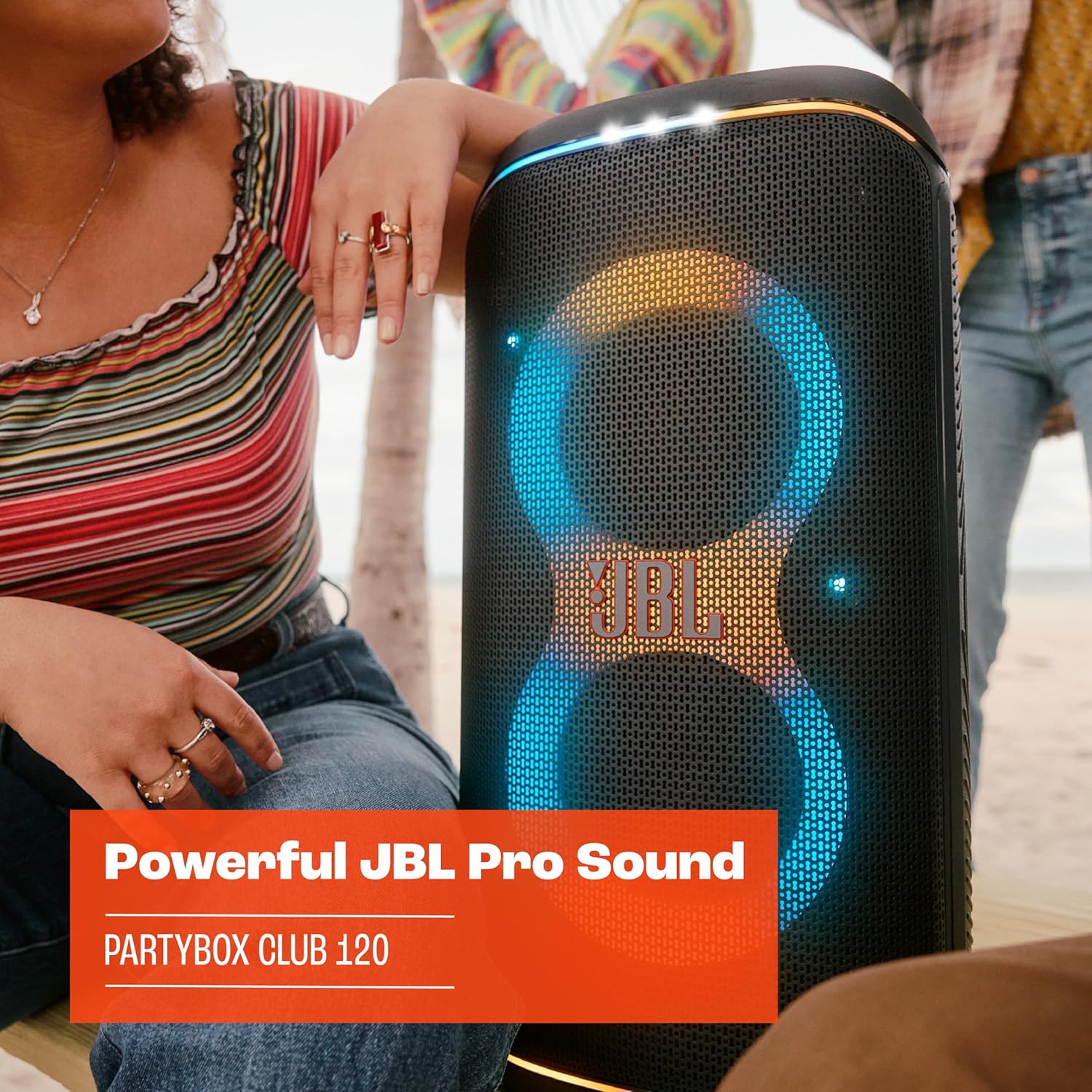 Open Box - JBL PartyBox Club 120 - Portable Party Speaker with Foldable Handle, Powerful JBL Pro Sound, Futuristic lightshow-JBLPBCLUB120AM - 10/10
