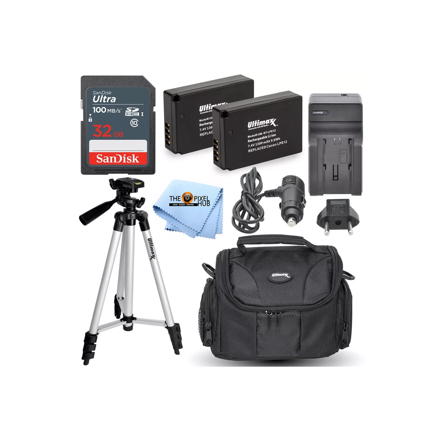 Ensemble d'accessoires pour Canon SX70 EOS M50 M50 II SL1 M100 M200
