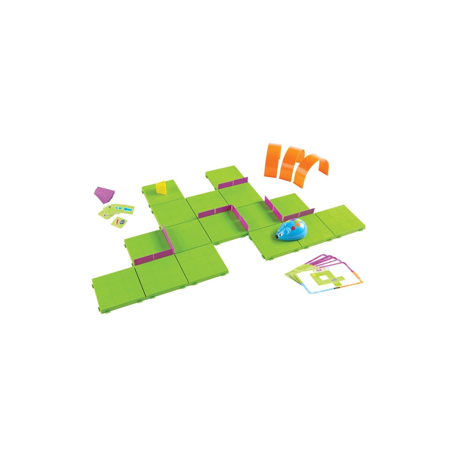 Learning Resources – Ensemble d'activités avec souris robot Code & Go – 83 pièces, robot de programmation pour enfants de 4 ans et plus, jouets