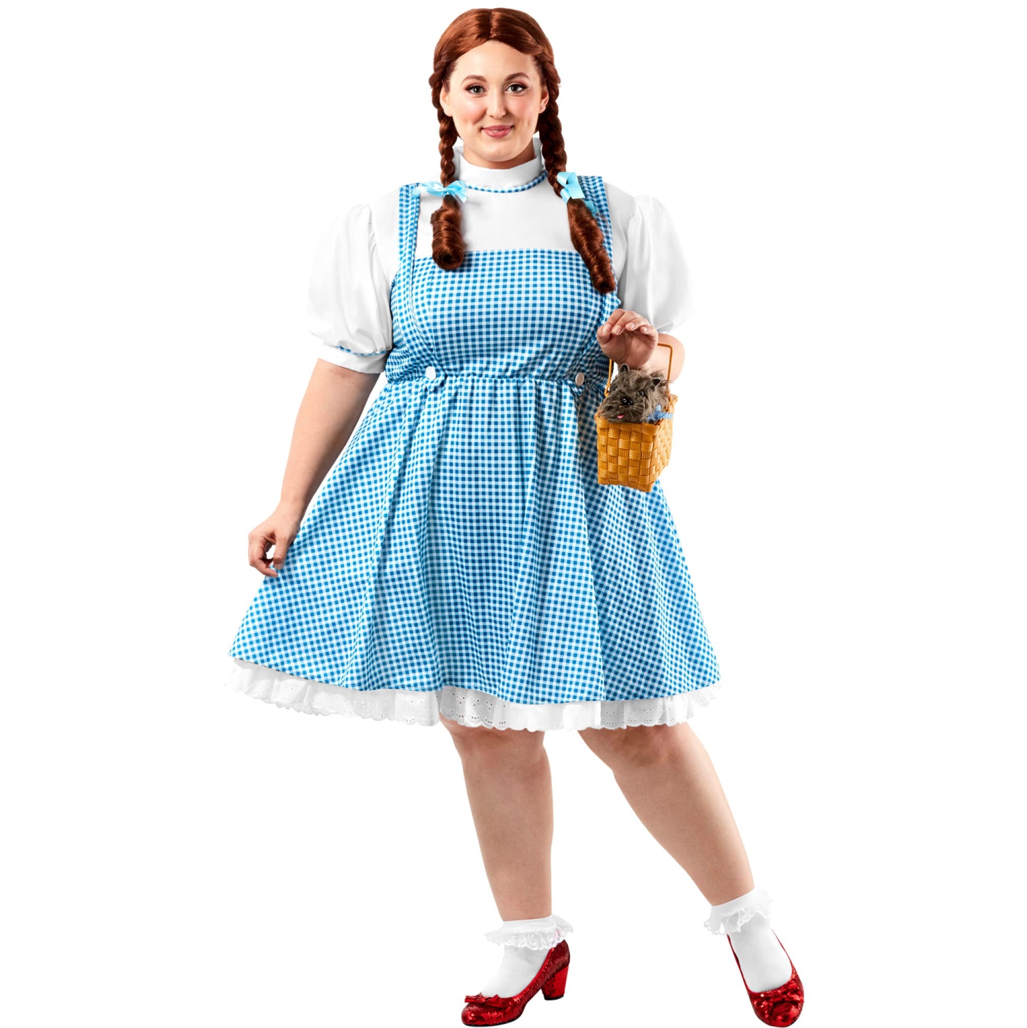Rubies Costume Plus-Size Wizard of Oz, Deluxe Dorothy, Blue/White, OneSize