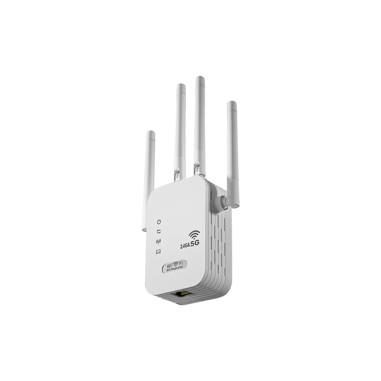 Wi-Fi Signal Booster with WAN/LAN Port Dual-Band 2.4GHz/5GHz WiFi Signal Amplifier 4 Antennas for Home Small Office