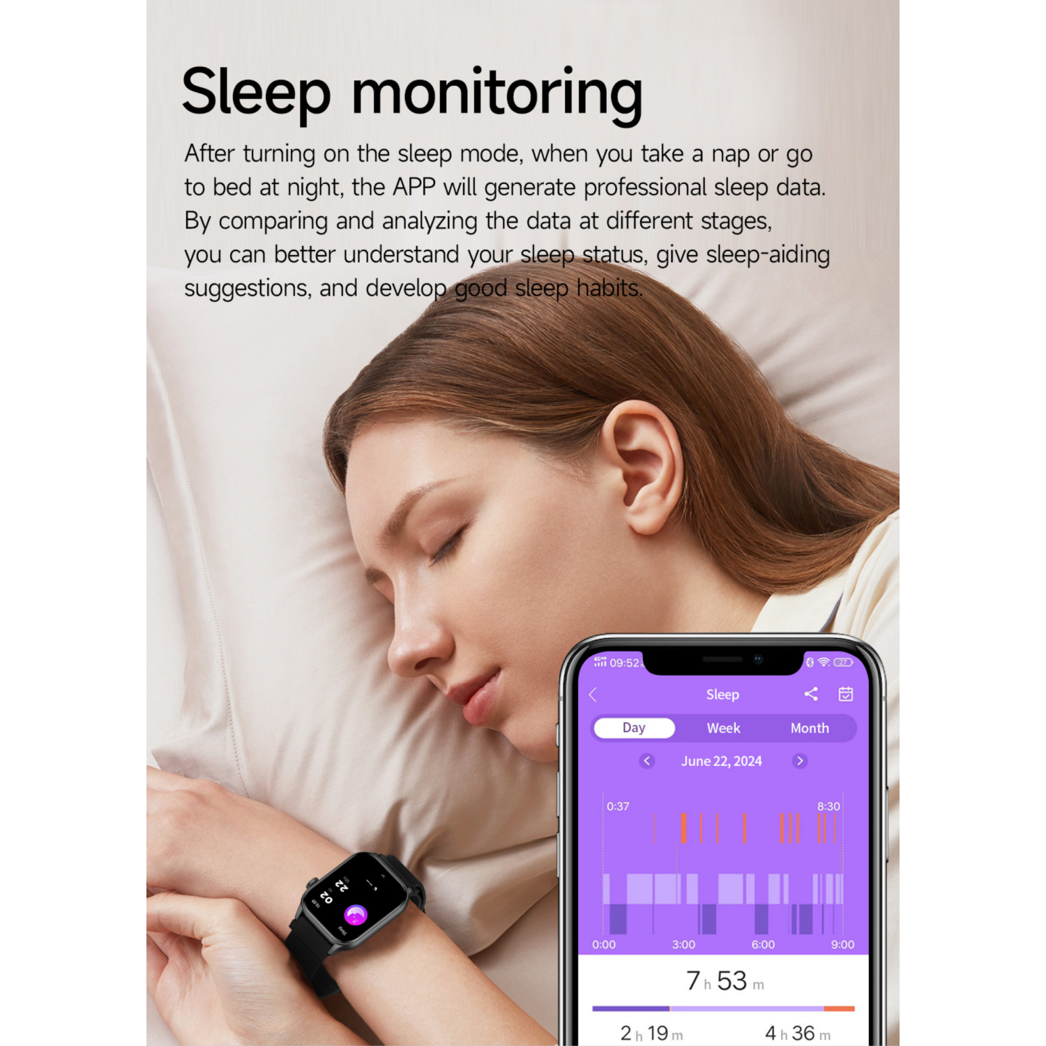 TUTT Smartwatch for Men Women 1.95” AMOLED Screen | Flashlight BT Call Health and Fitness Tracking | K8 Smart Watch