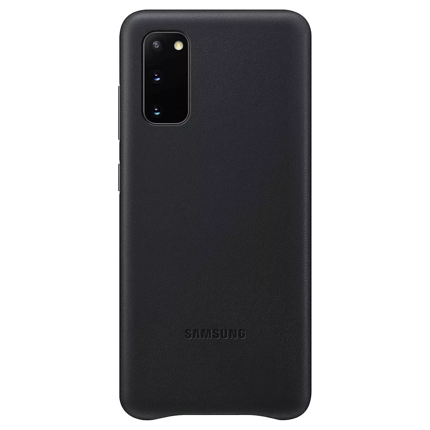 Samsung Galaxy S20 Case, Leather Back Cover - Black