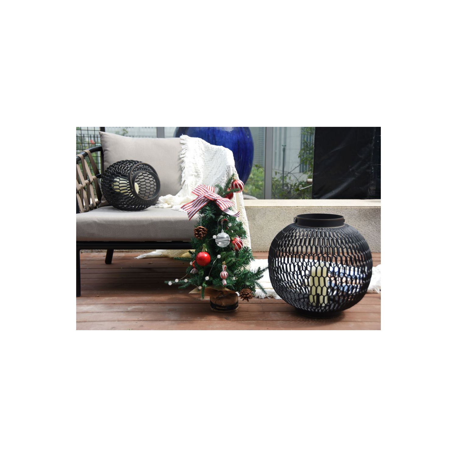 Elementi - Lantern with Handle - Round