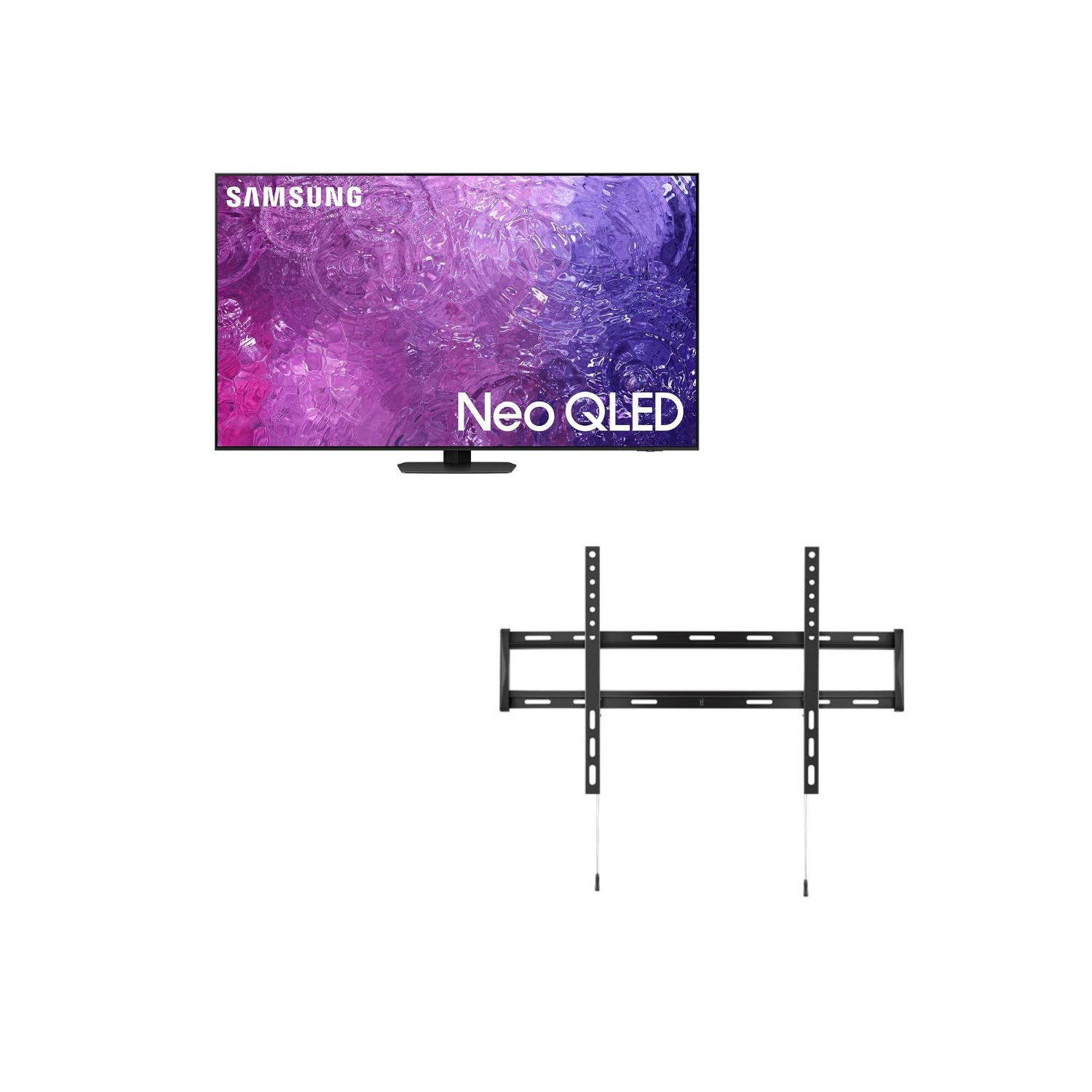 SAMSUNG 75-Inch Class Neo QLED 4K QN90C Series Neo Quantum HDR+, Dolby Atmos, Object Tracking Sound+, Gaming Hub, Q-Symphon- [QN75QN90CAFXZC] with Wall Mount