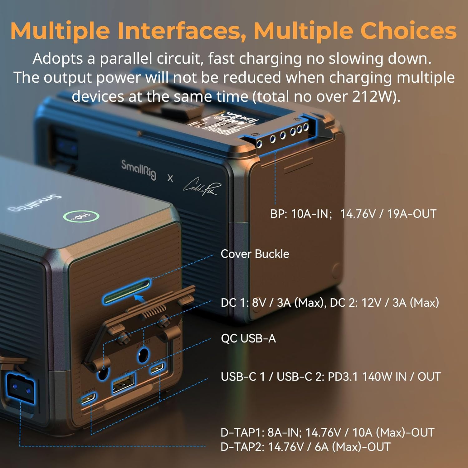SmallRig x Caleb Pike V Mount Battery