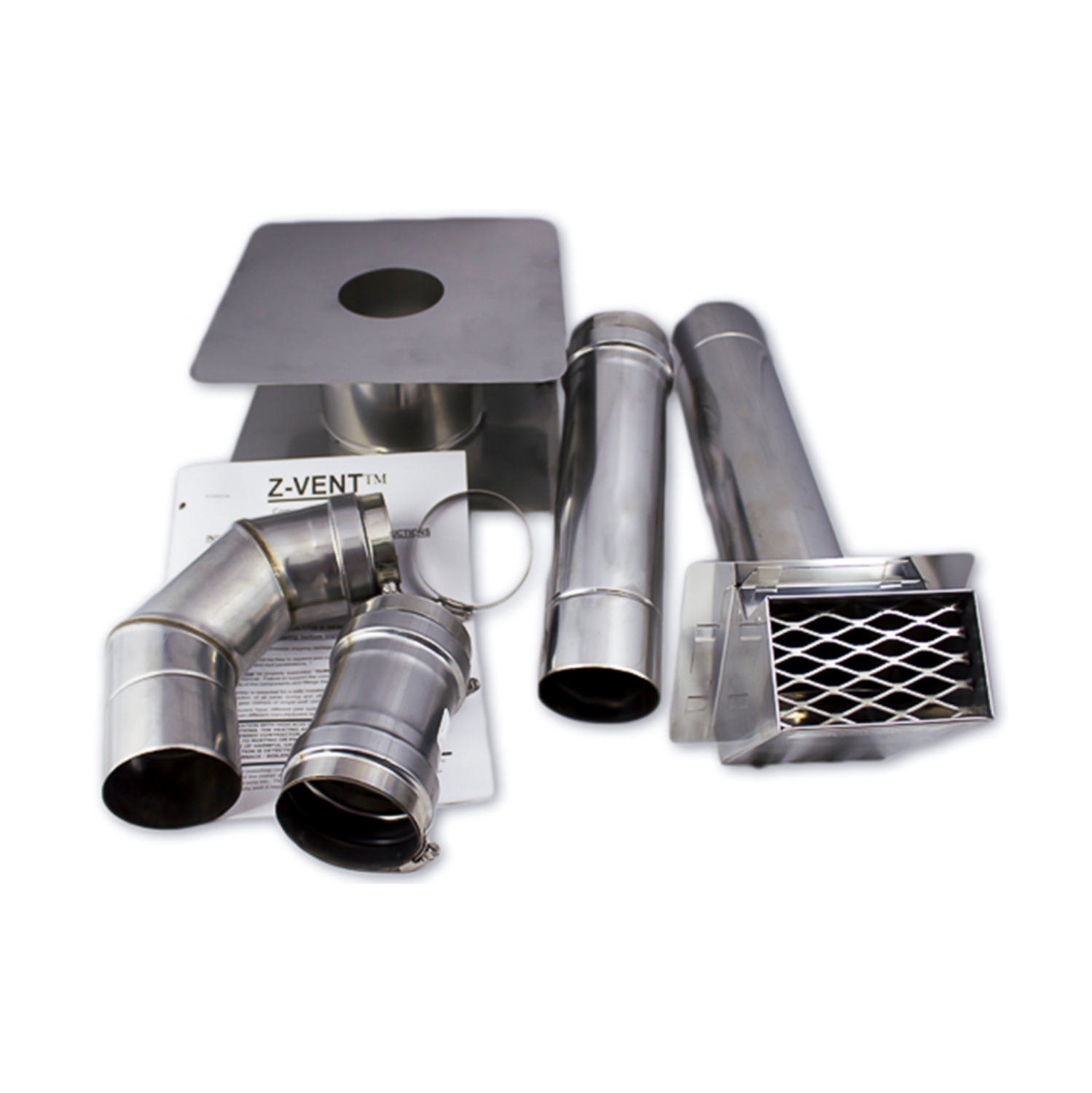 Eccotemp 3" Horizontal Stainless Steel Water Heater Vent Kit