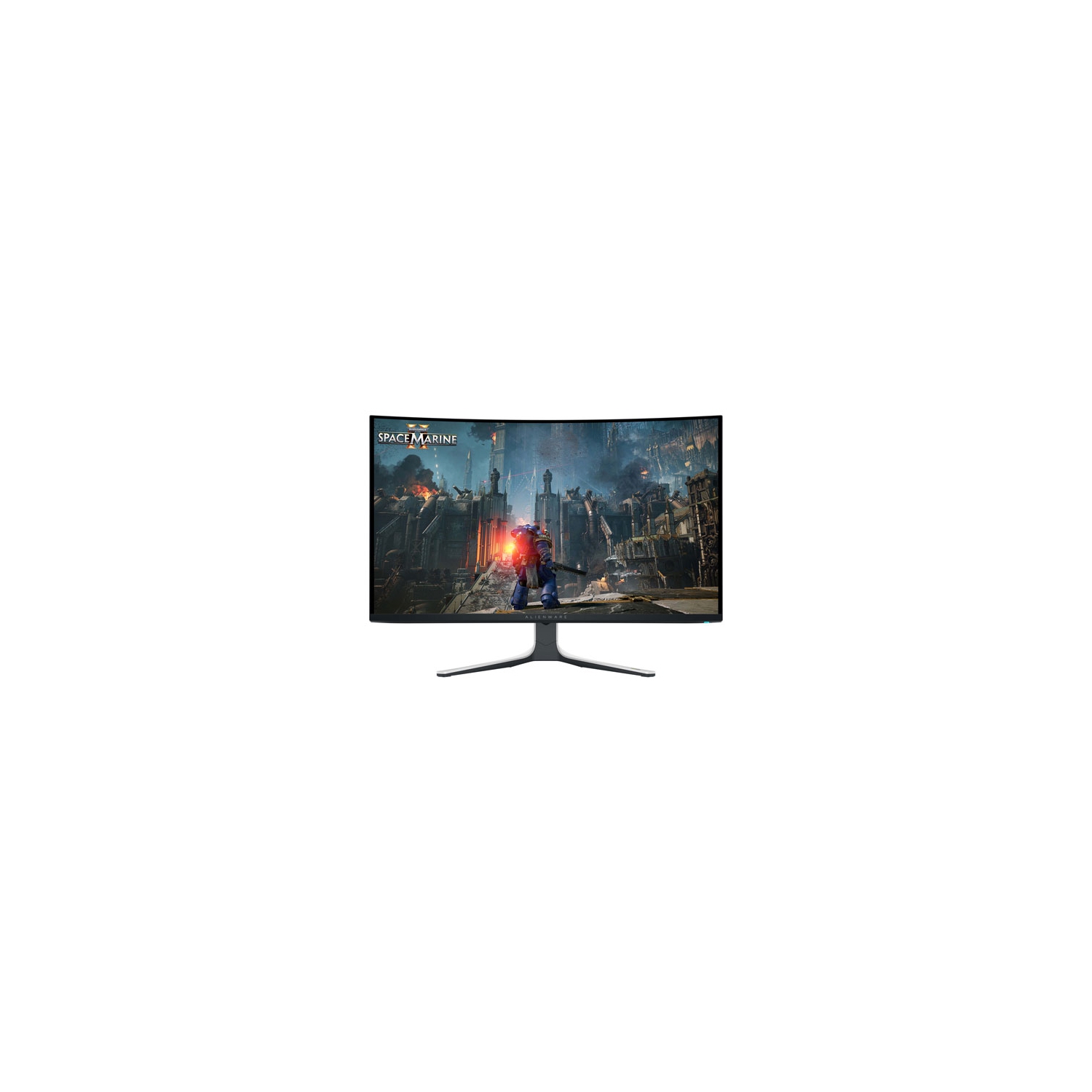 Open Box - Alienware 32" 4K UHD 240Hz 0.03ms Curved QD-OLED Gaming Monitor (AW3225QF) - Lunar Light