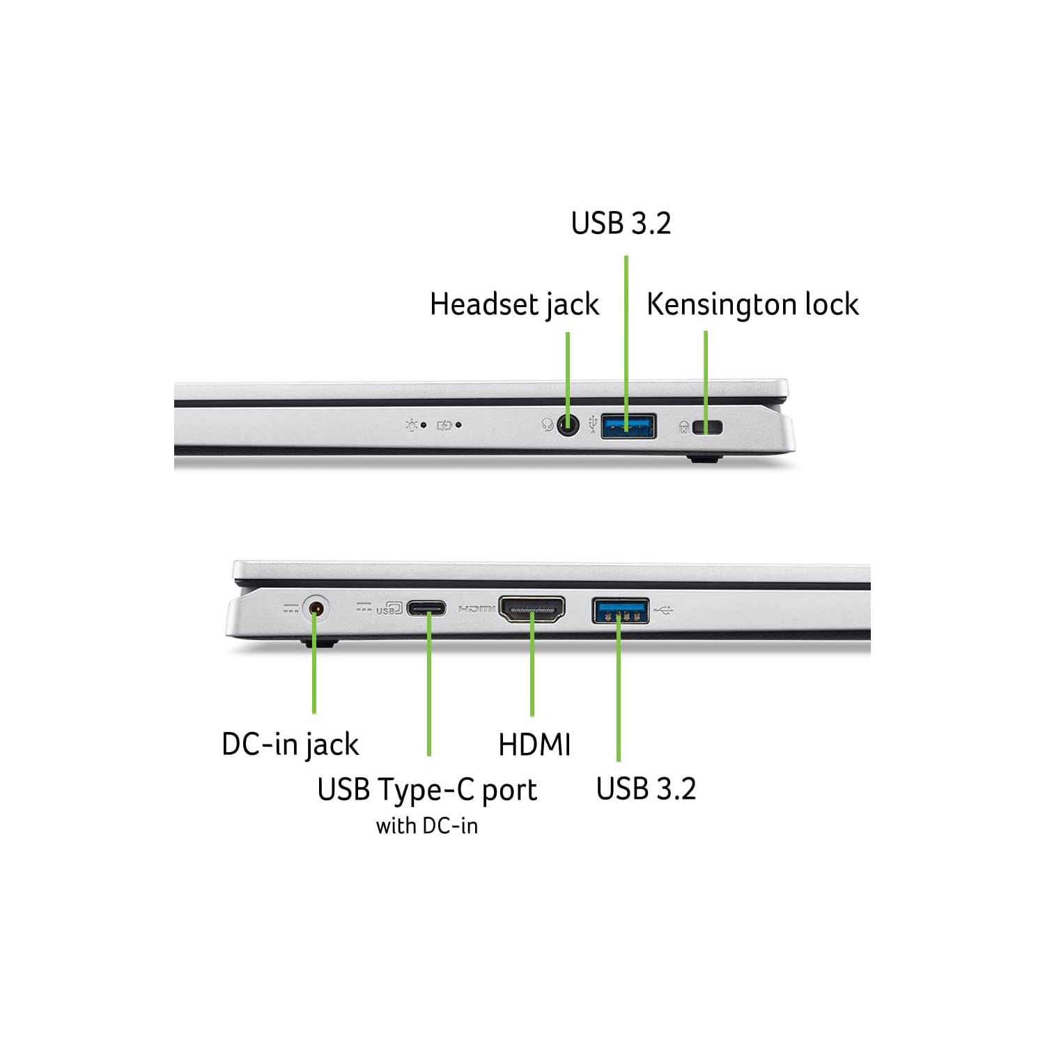 Acer Aspire Go 15 Slim Laptop | 15.6" Full HD IPS 1080P Display | Intel Core i3-N305| Intel UHD Graphics | 8GB LPDDR5 | 512GB HD | Wi-Fi 6 | AI PC |