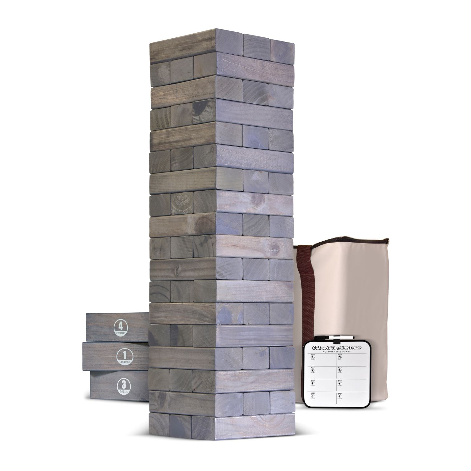 Tour basculante géante en bois de GoSports - Gris