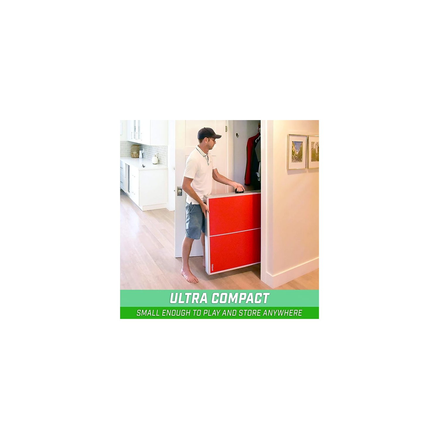 Jeu de tennis de table intérieur/extérieur de taille moyenne de GoSports - Rouge