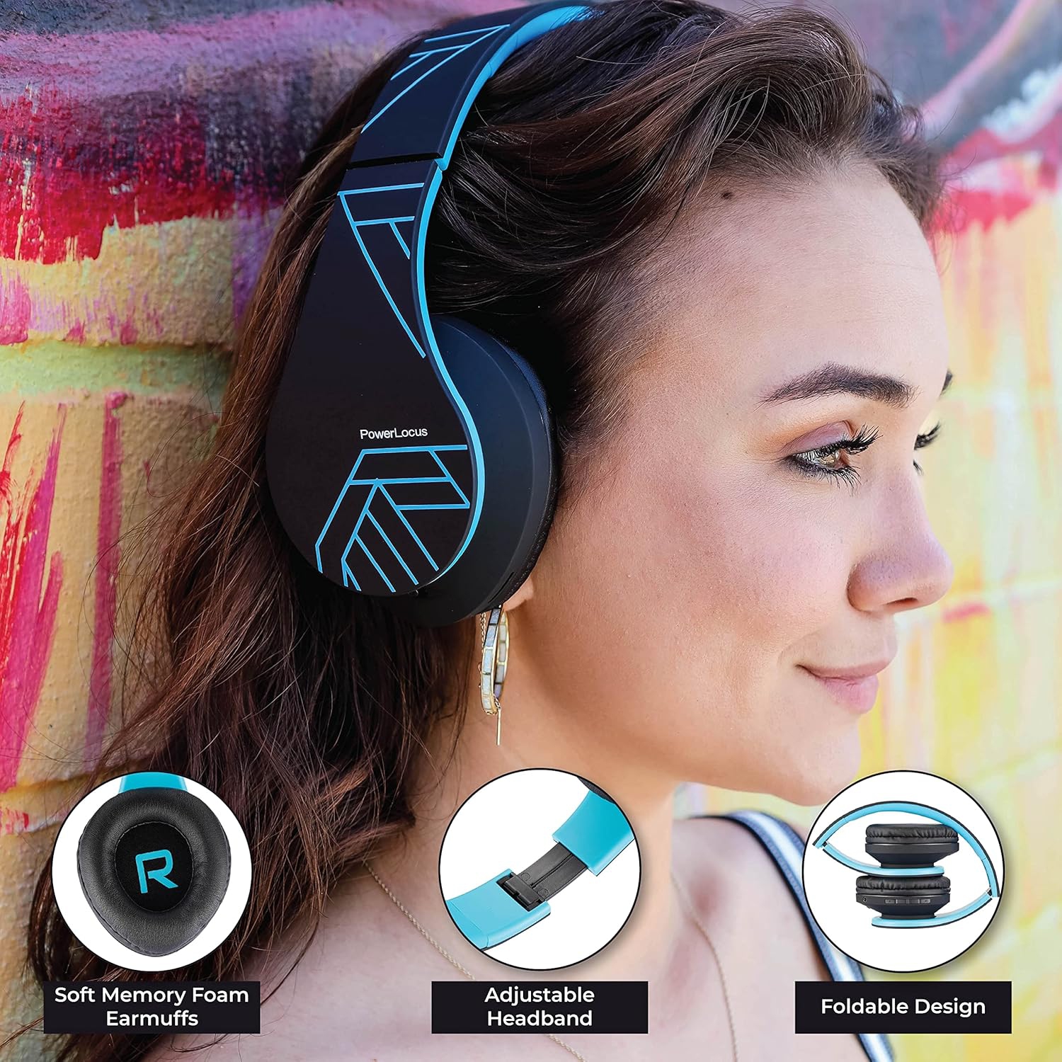 Casque d'écoute Bluetooth, écouteurs sans fil avec microphone, écouteurs pliables, casque d'écoute en mousse à mémoire souple, radio FM pour