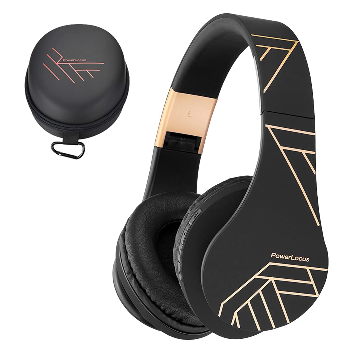 Bluetooth Headphones Over Ear, Wireless Headphones with Microphone, Foldable Headphone, Soft Memory Foam Earmuffs, FM Radio for