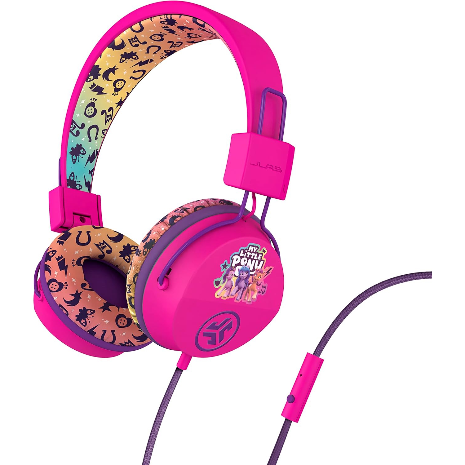 Casque d'écoute avec fil pour enfants, casque d'écoute pour tout-petits, technologie Studio Volume Safe, pliable, ajustable Isolation sonore, avec