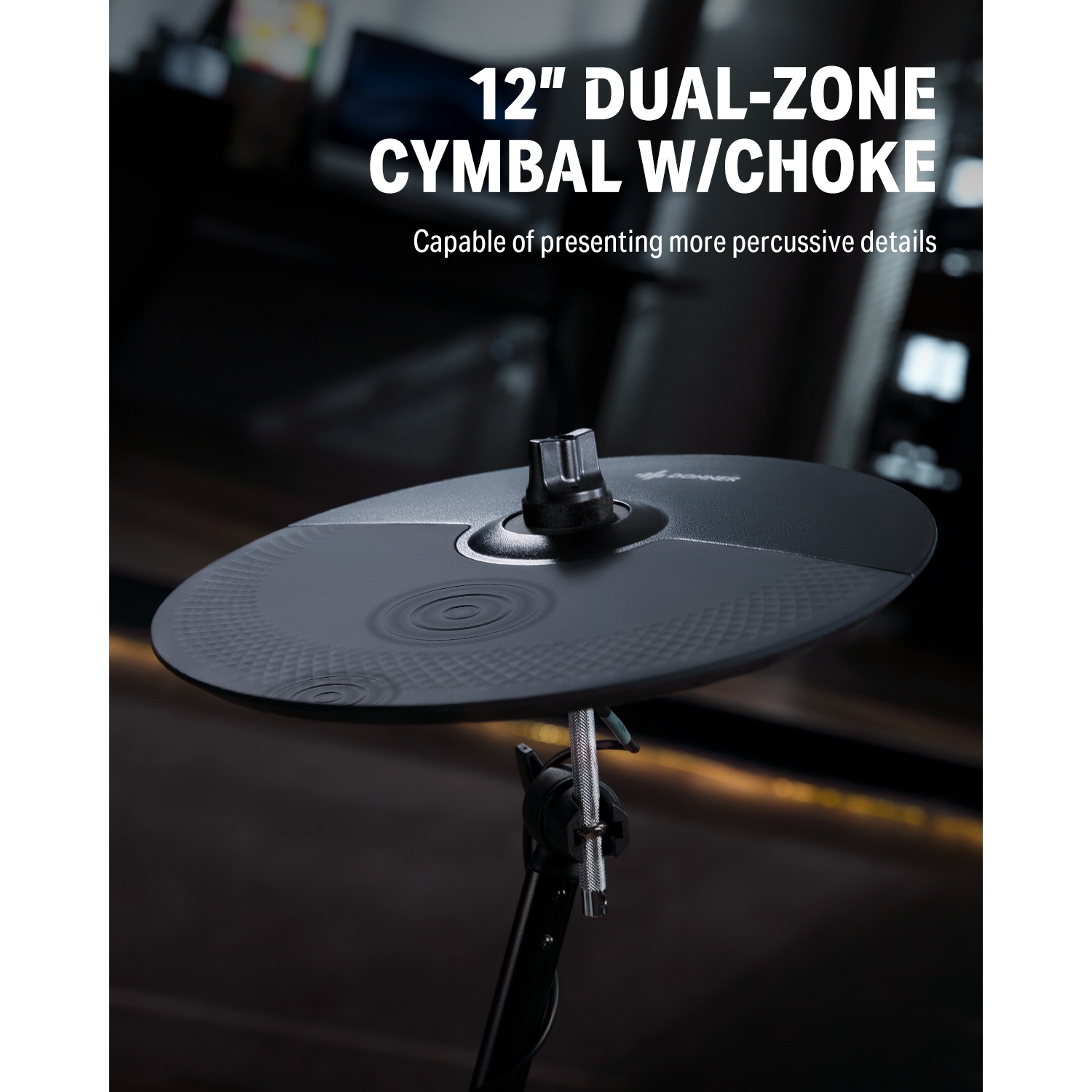 Donner DED-200 MAX Electronic Drum Set 5-Drum 3-Cymbal with Drum Throne/Headphone