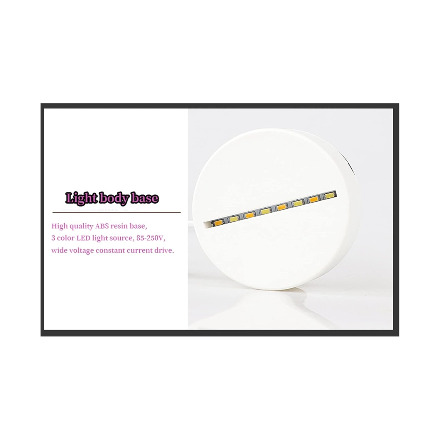 Lampe de nuit personnalisée 3D à texte personnalisé Lampe 3D Cadeaux pour Noël, Nouvel An Birthday Illusion Hoop Lampe pour enfants Son Daughter