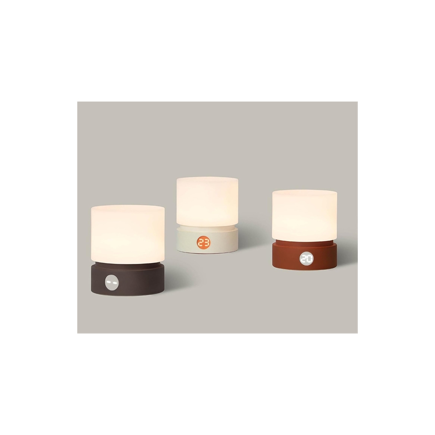 Cylindrical Lamp Rechargeable Night Light Bedside Desktop LED Desk Lamp Infinite Touch Breathing Atmosphere Lamp