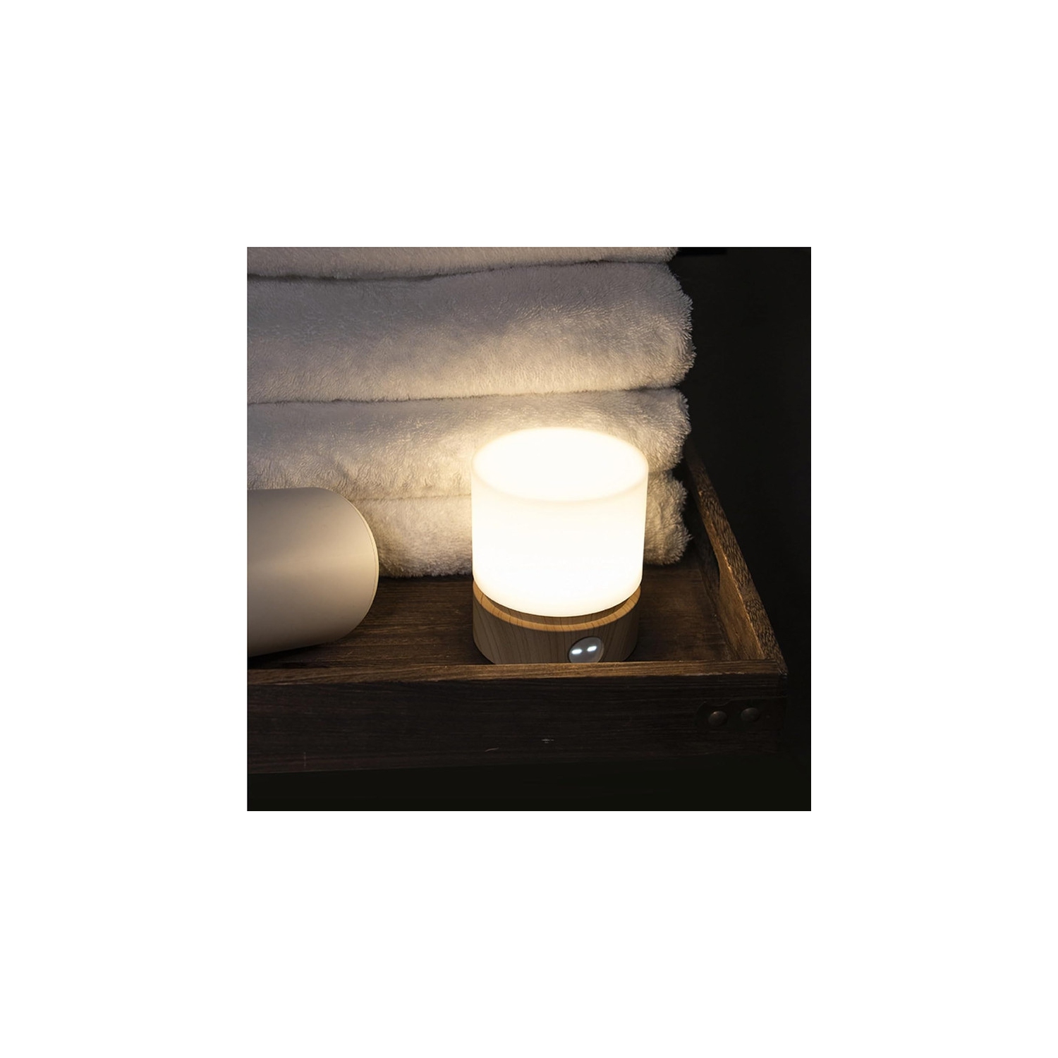 Cylindrical Lamp Rechargeable Night Light Bedside Desktop LED Desk Lamp Infinite Touch Breathing Atmosphere Lamp
