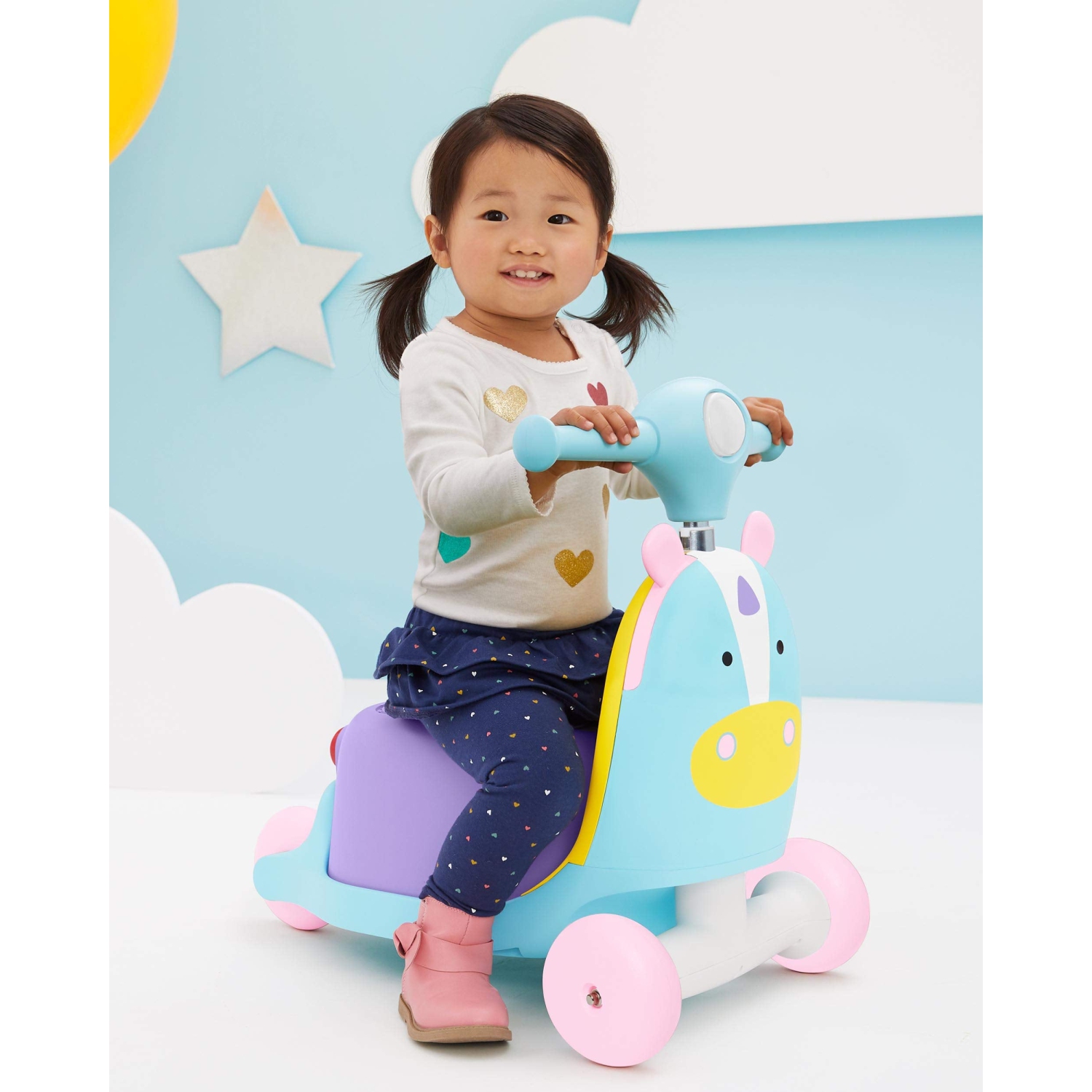 Trotteur d'activités 3-en-1 de Skip Hop pour jeune enfant, licorne Zoo