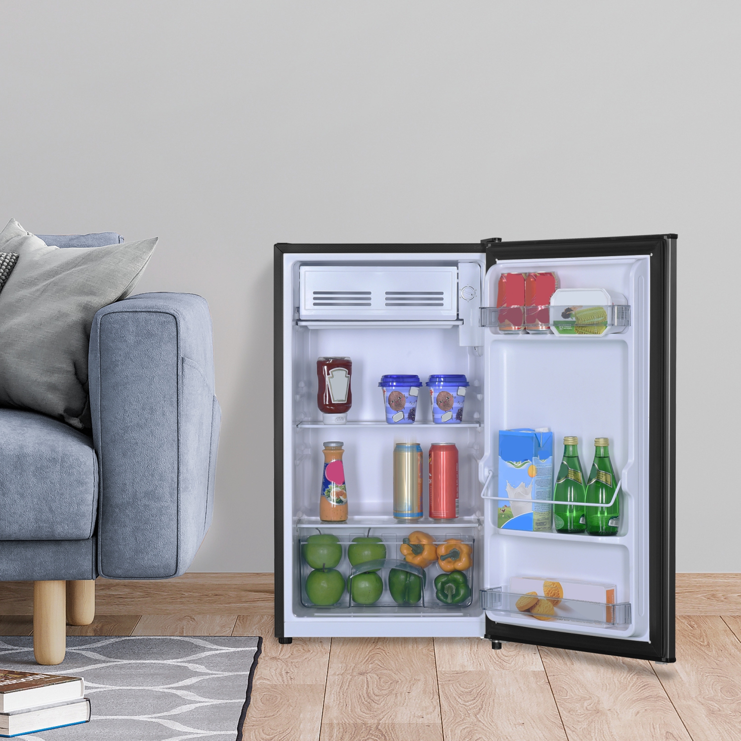 Danby Diplomat DCR033B2SLM 3.3 cu. ft. Compact Refrigerator in Stainless steel Look