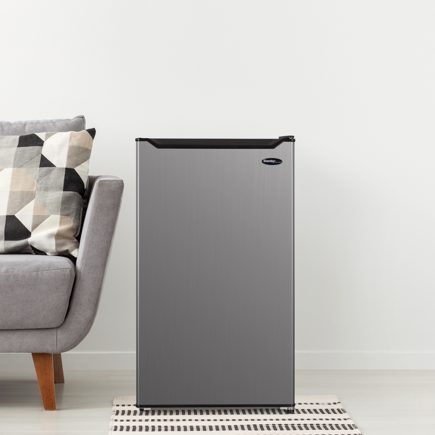 Danby DCR044B1SLM 4.4 cu. ft. Compact Fridge in Stainless Steel