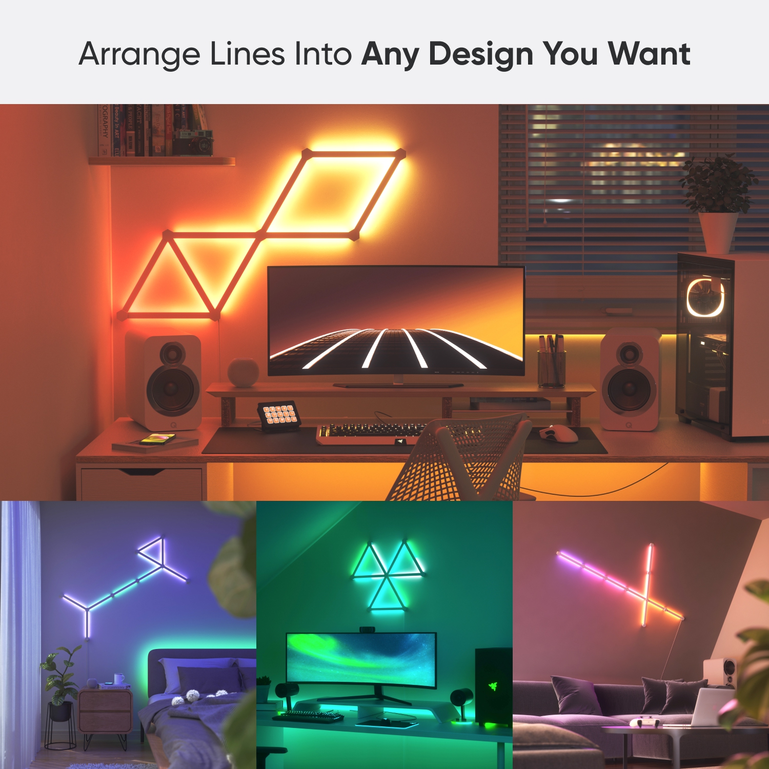 Nanoleaf Lines 60 Degrees Smarter Kit