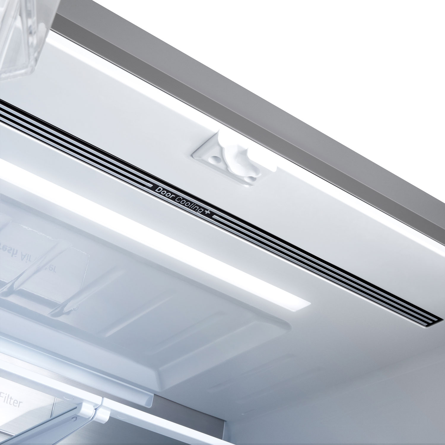 LG 36" 23.7 Cu. Ft. French 3-Door Counter-Depth MAX Refrigerator with Zero Clearance - Stainless Steel