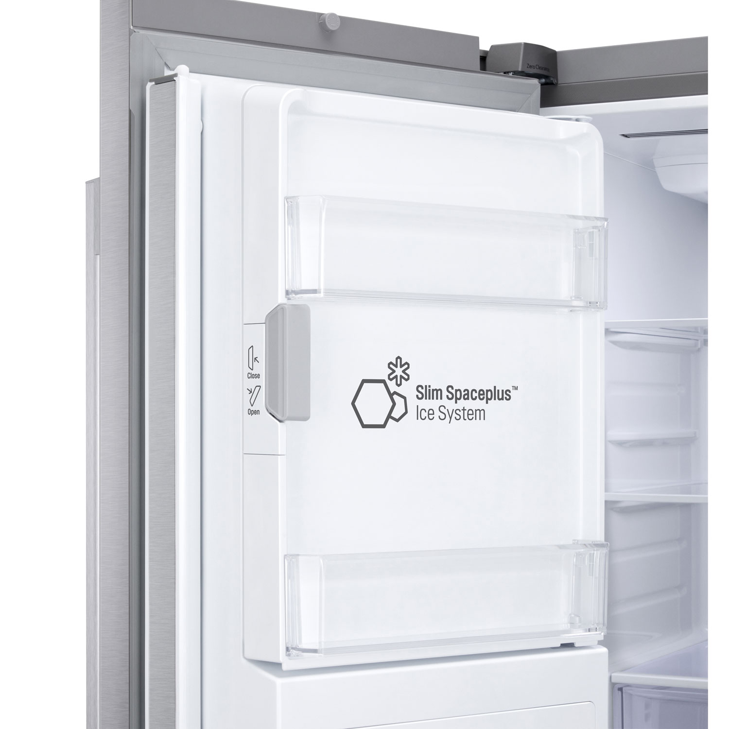 LG 36" 23.7 Cu. Ft. French 3-Door Counter-Depth MAX Refrigerator with Zero Clearance - Stainless Steel