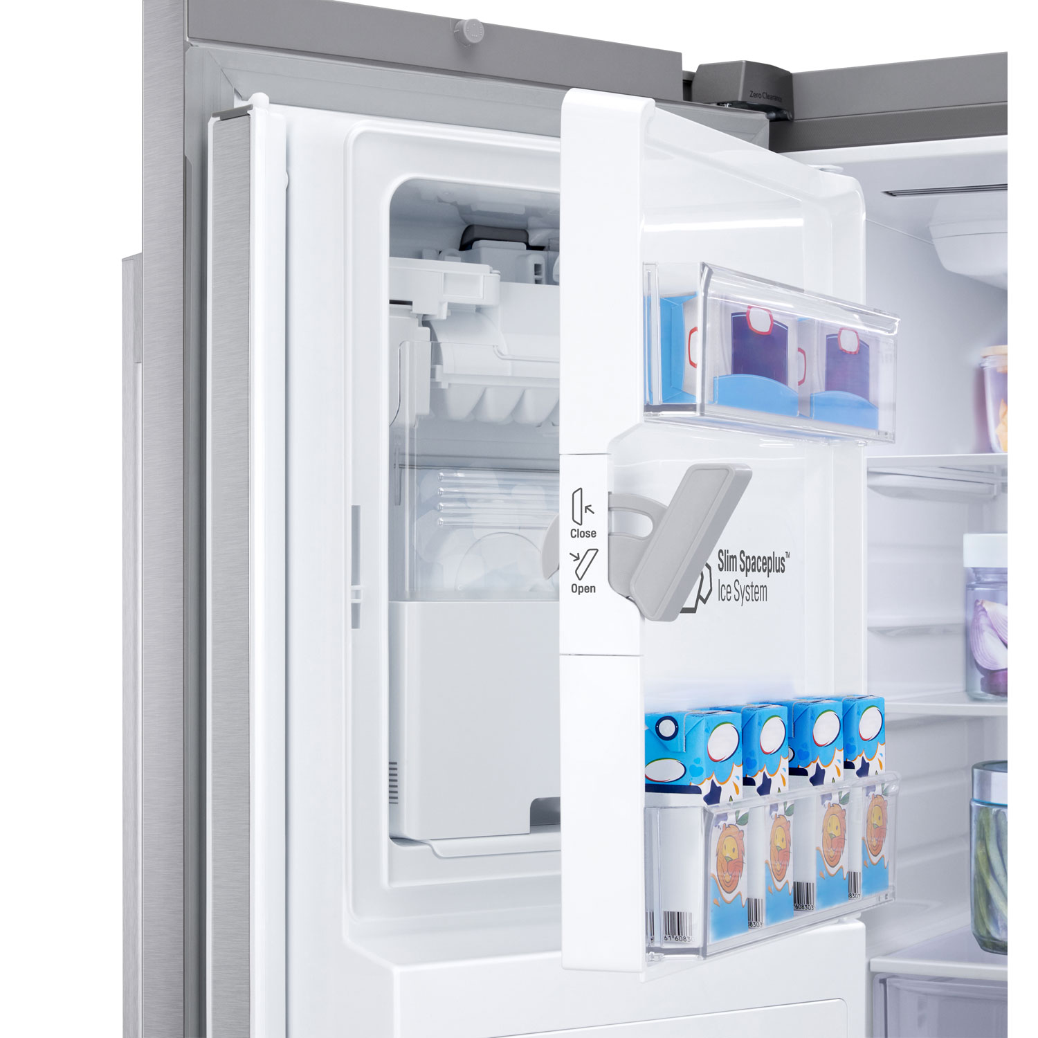 LG 36" 23.7 Cu. Ft. French 3-Door Counter-Depth MAX Refrigerator with Zero Clearance - Stainless Steel