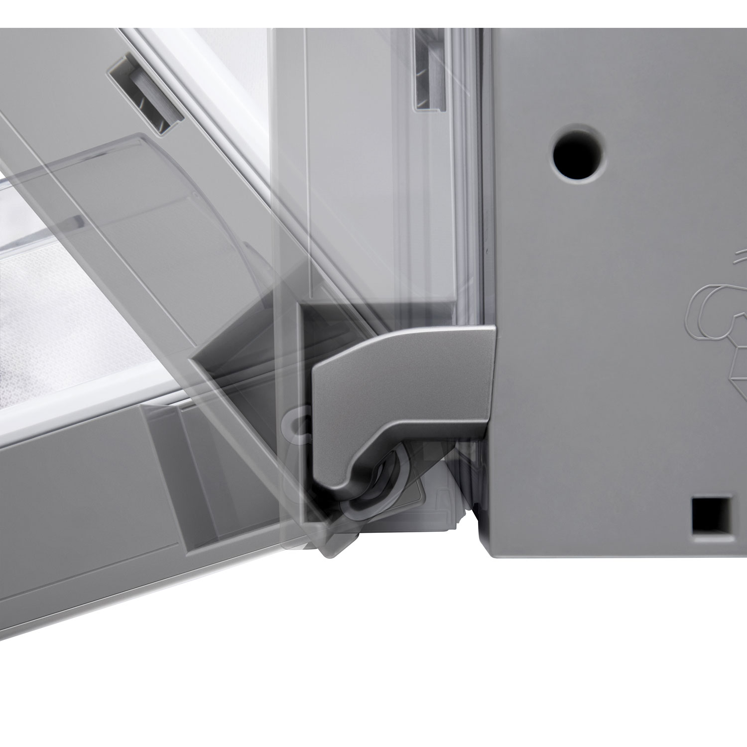 LG 36" 23.7 Cu. Ft. French 3-Door Counter-Depth MAX Refrigerator with Zero Clearance - Stainless Steel