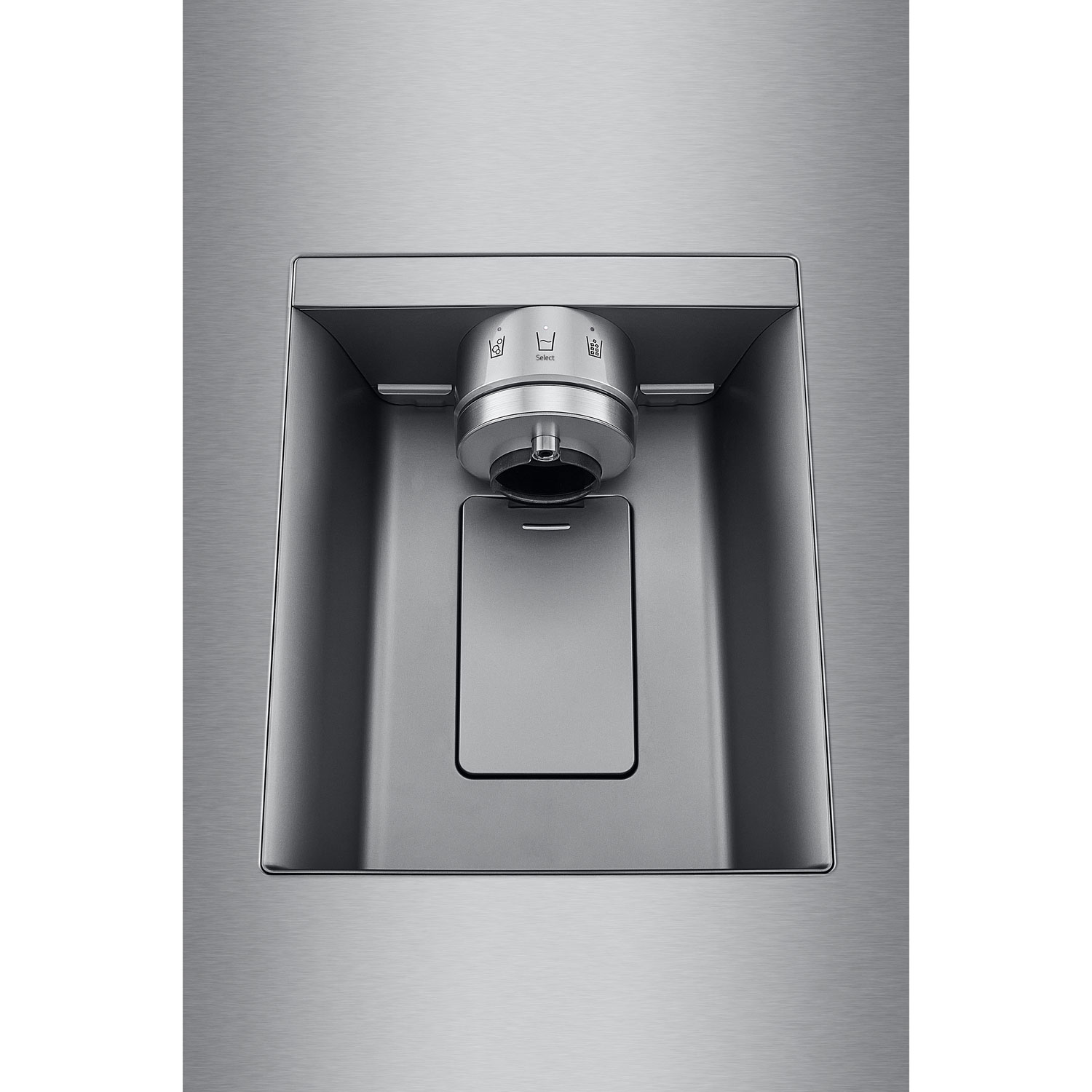 LG 36" 23.7 Cu. Ft. French 3-Door Counter-Depth MAX Refrigerator with Zero Clearance - Stainless Steel