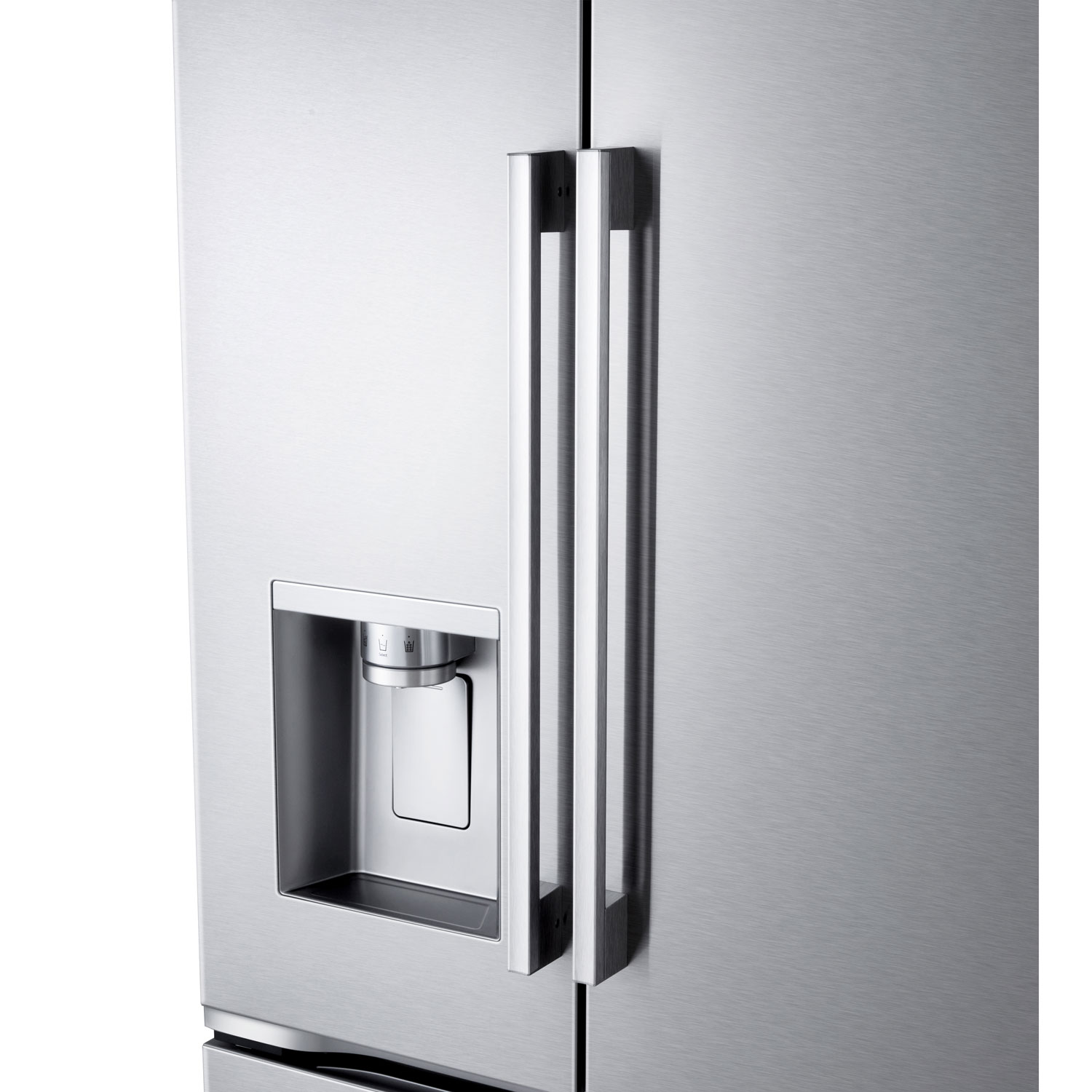 LG 36" 23.7 Cu. Ft. French 3-Door Counter-Depth MAX Refrigerator with Zero Clearance - Stainless Steel