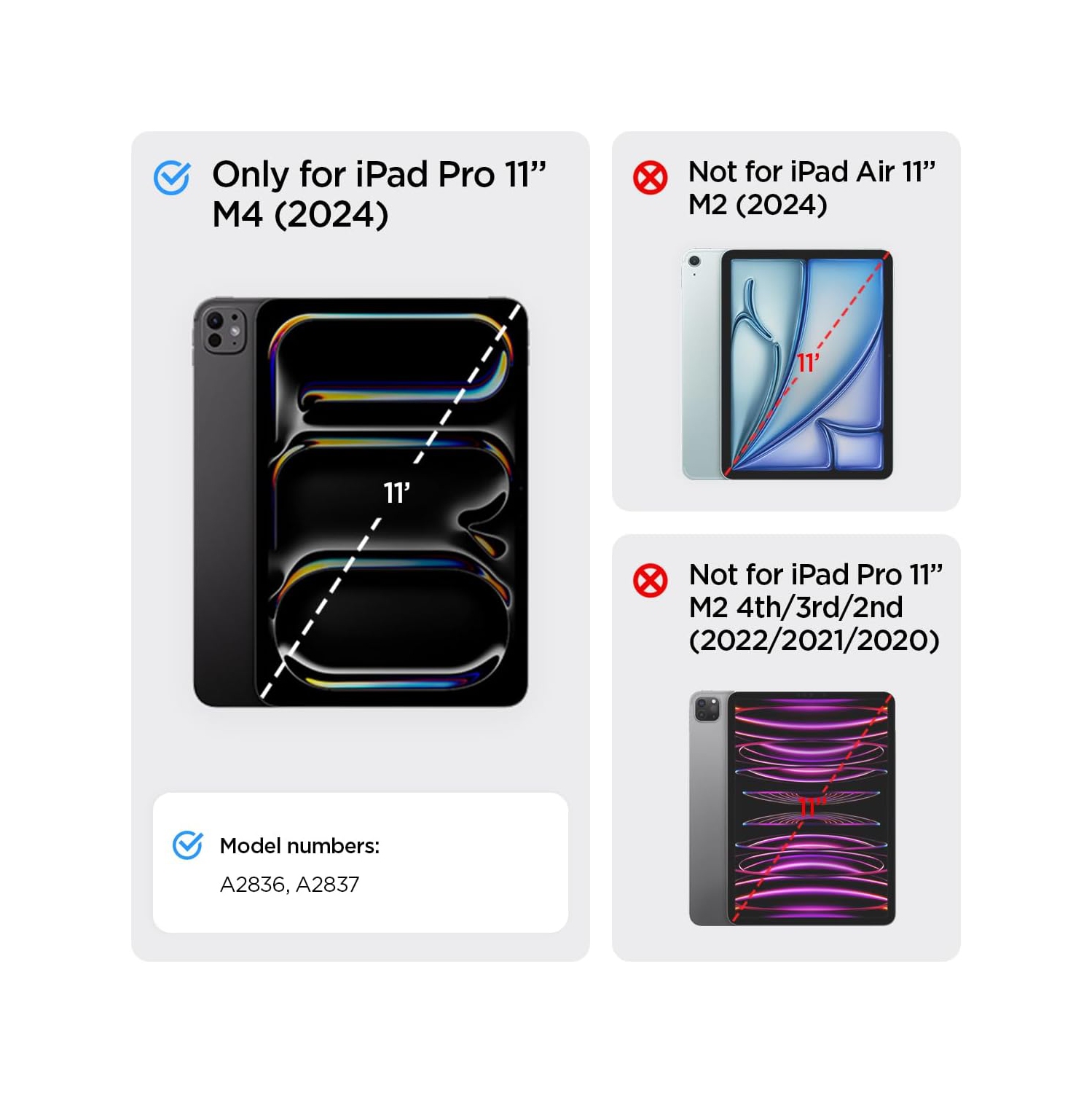 Spigen Ultra Hybrid Pro Designed for iPad Pro 11 inch Case M4 with Transparent Back and Pencil Holder - Black