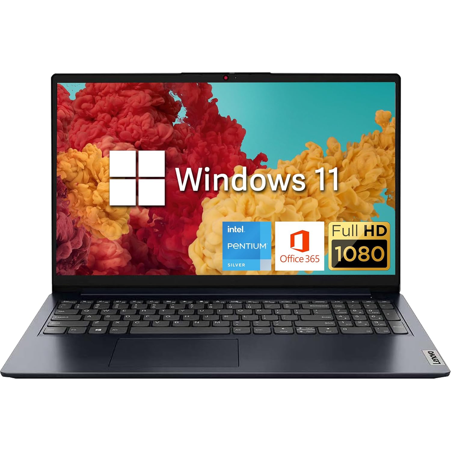Refurbished - Lenovo IdeaPad 15.6" FHD Laptop, Intel Pentium Silver N6000, 256GB PCIe SSD, 12GB RAM, Numeric Keypad, 720P HD Webcam, Dolby Audio,