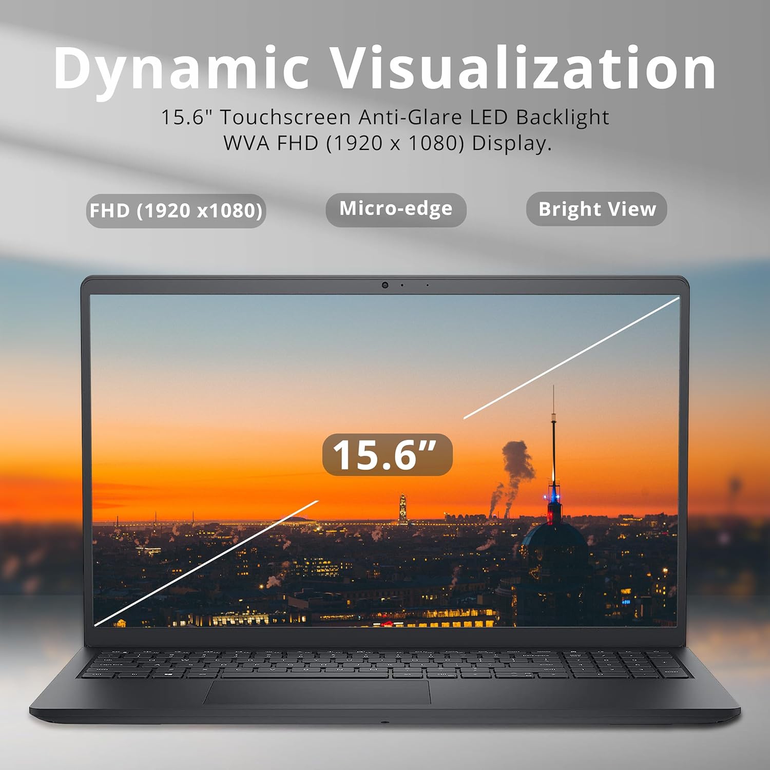 Refurbished - Dell Inspiron 15 3520 Laptop, 15.6" FHD Touchscreen, Intel i5 1155G7, 512GB PCIe SSD, 16GB RAM, Intel UHD Graphics, Wi-Fi 5, Bluetooth,