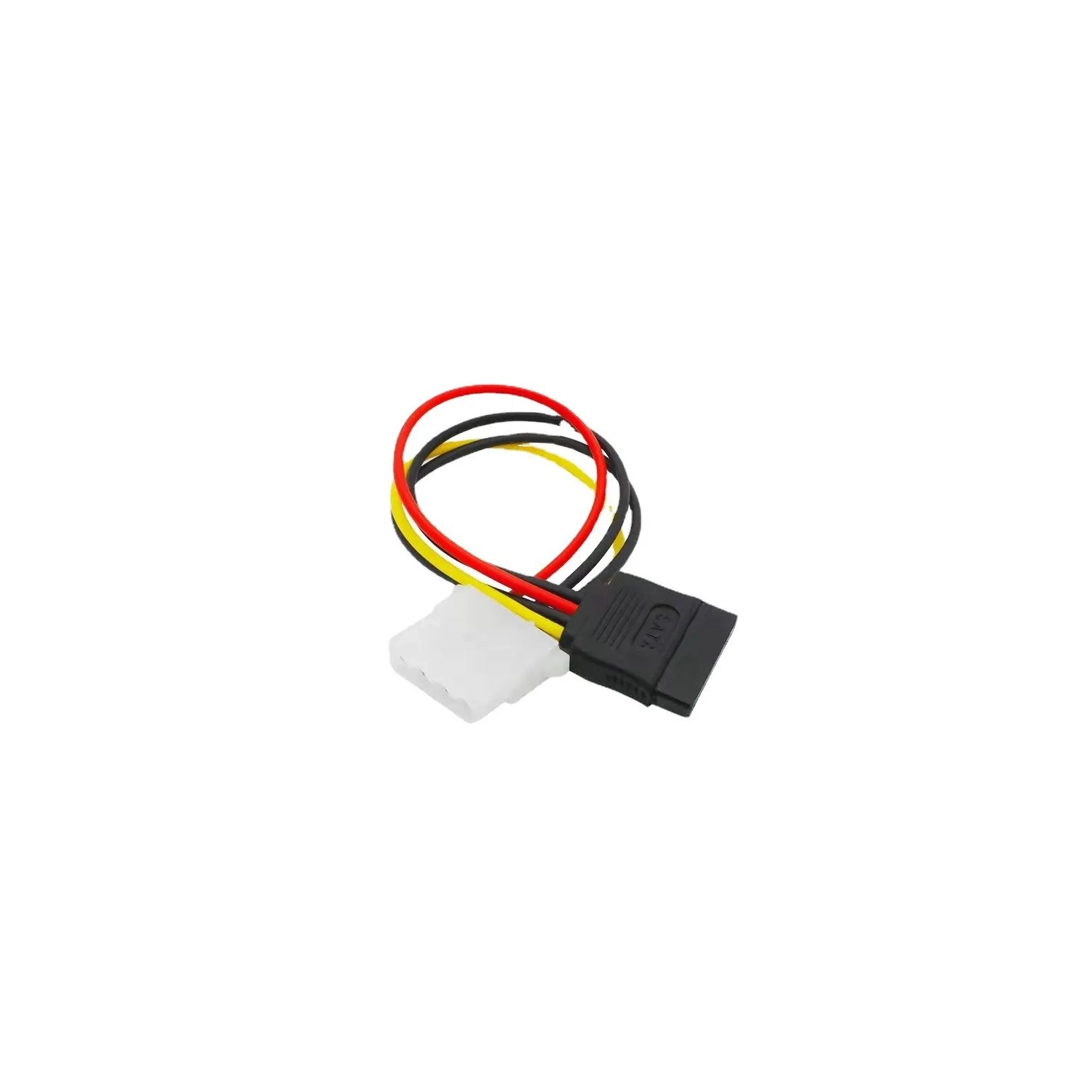 SATA Power Cable Serial SATA 15pin Female to Molex IDE 4pin Female Power Supply for HDD Power Cable 0.2M 0.4M