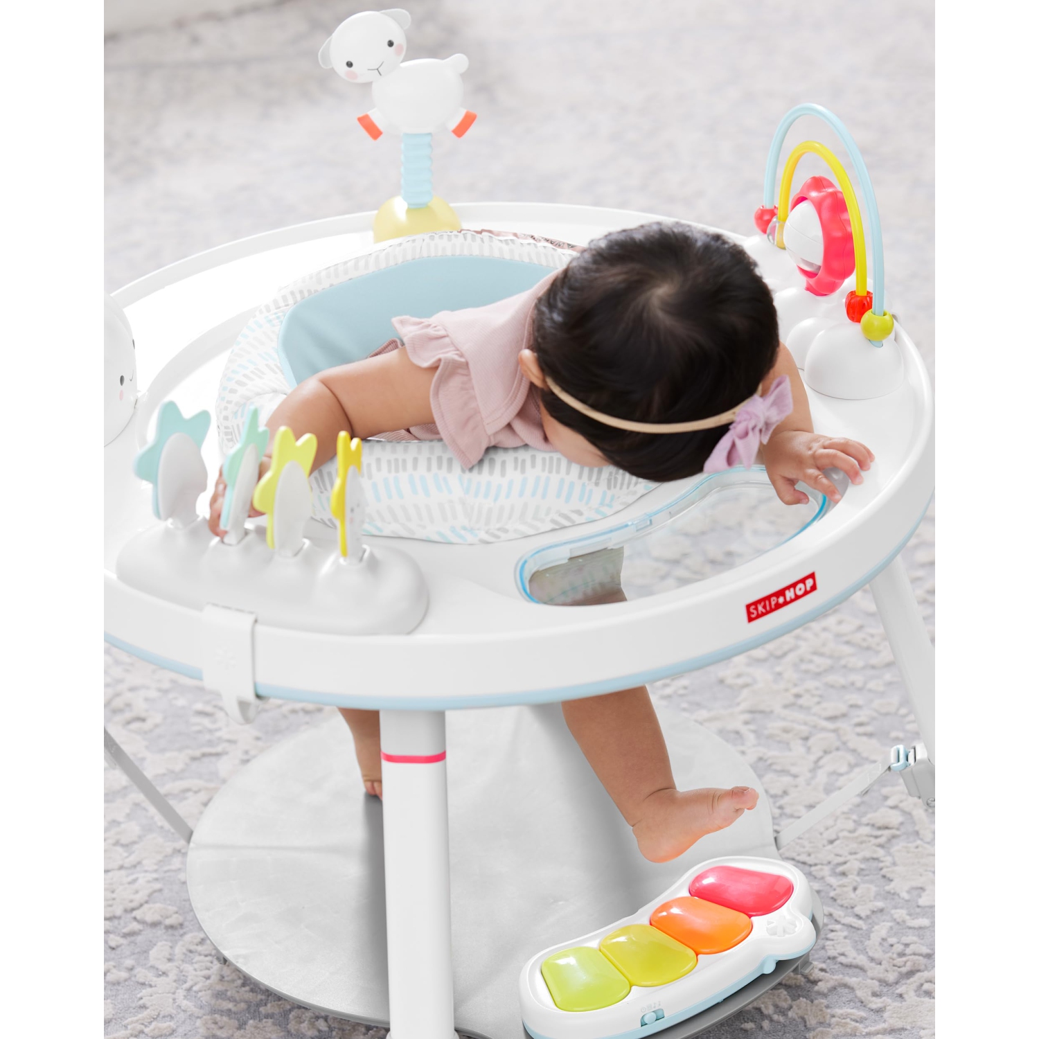 Skip Hop Baby Activity Center: Interactive 3-Stage Play Center, Silver Lining