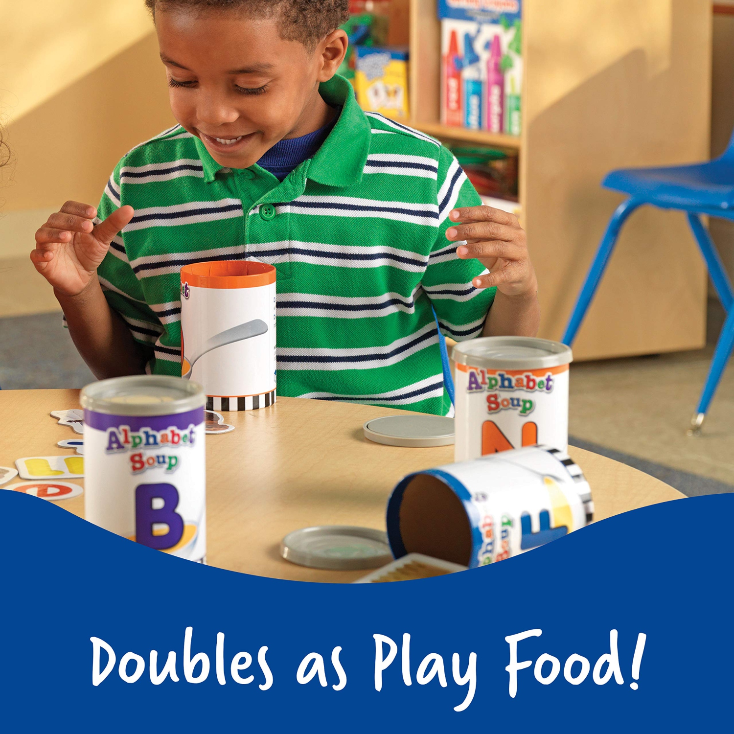 Learning Resources Alphabet Soup Sorters, Early Phonics, ABCs, Alphabet Awareness & Recognition, 208 Pieces, Ages 3+